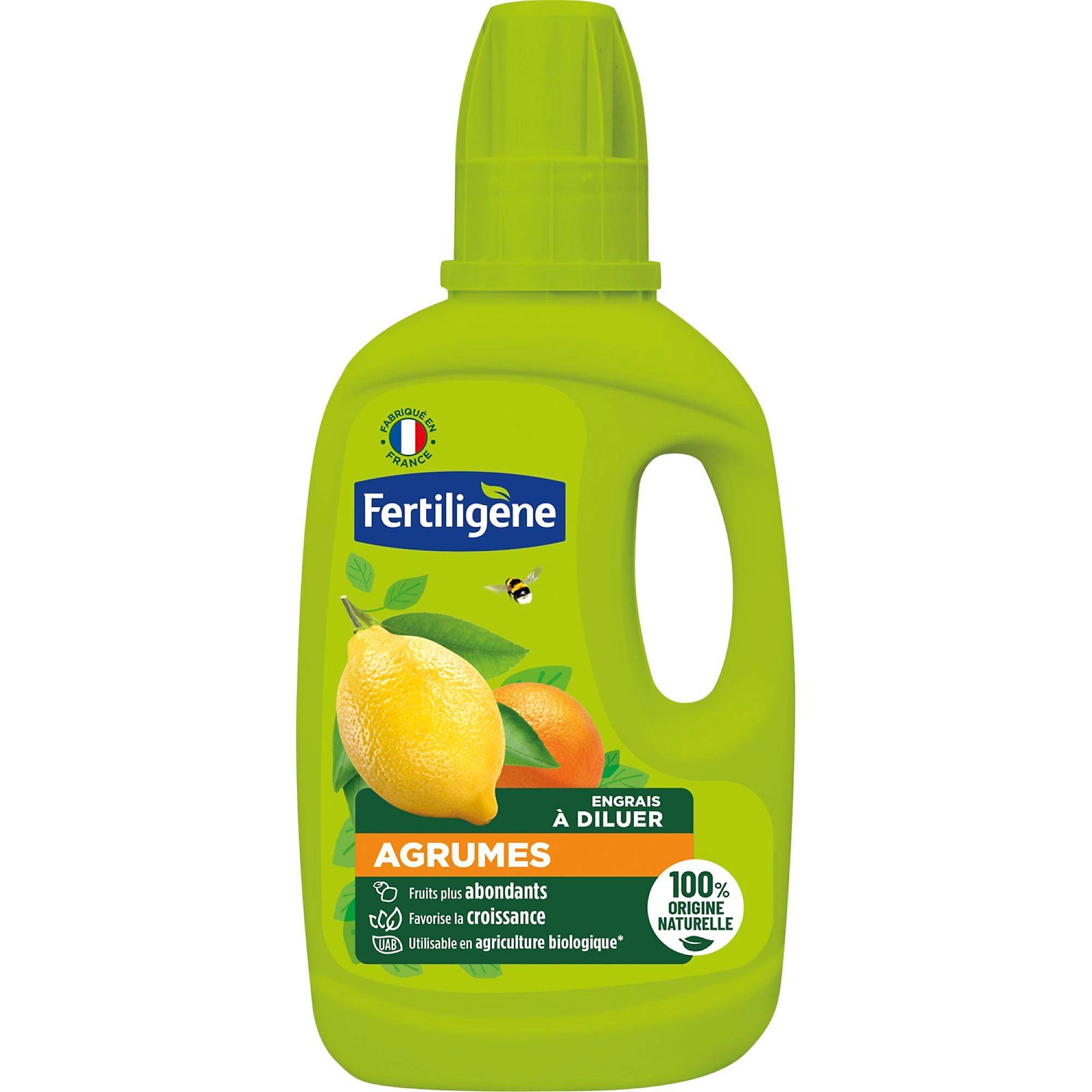 Fertiligène - Fertilizante para diluir para cítricos orgánico-mineral líquido cont. 400 ml - Fertiligene natural - Imagen 1