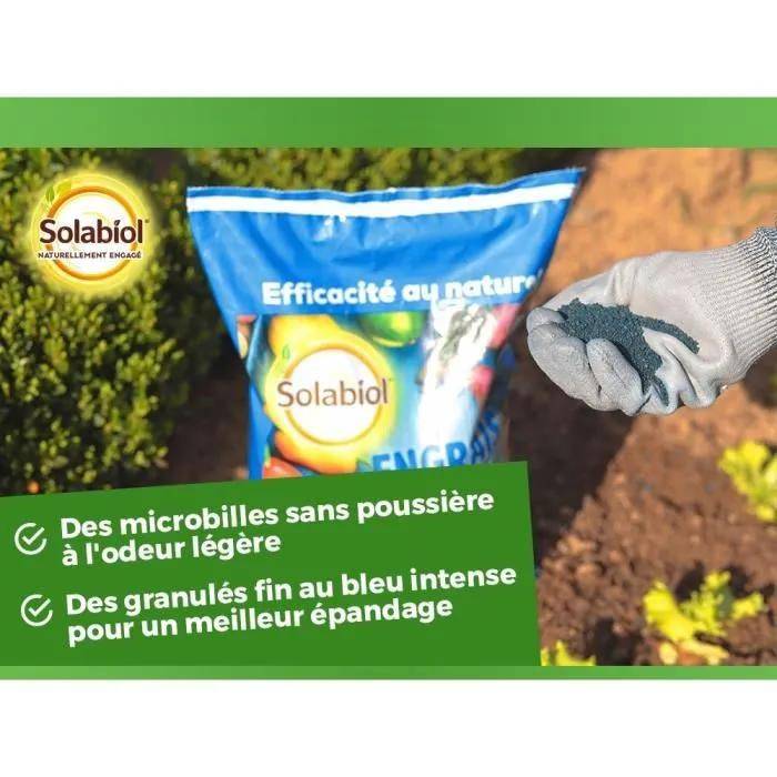 Fertilizante azul universal micro-gránulos sin polvo 4 kg - Solabiol - Imagen 2