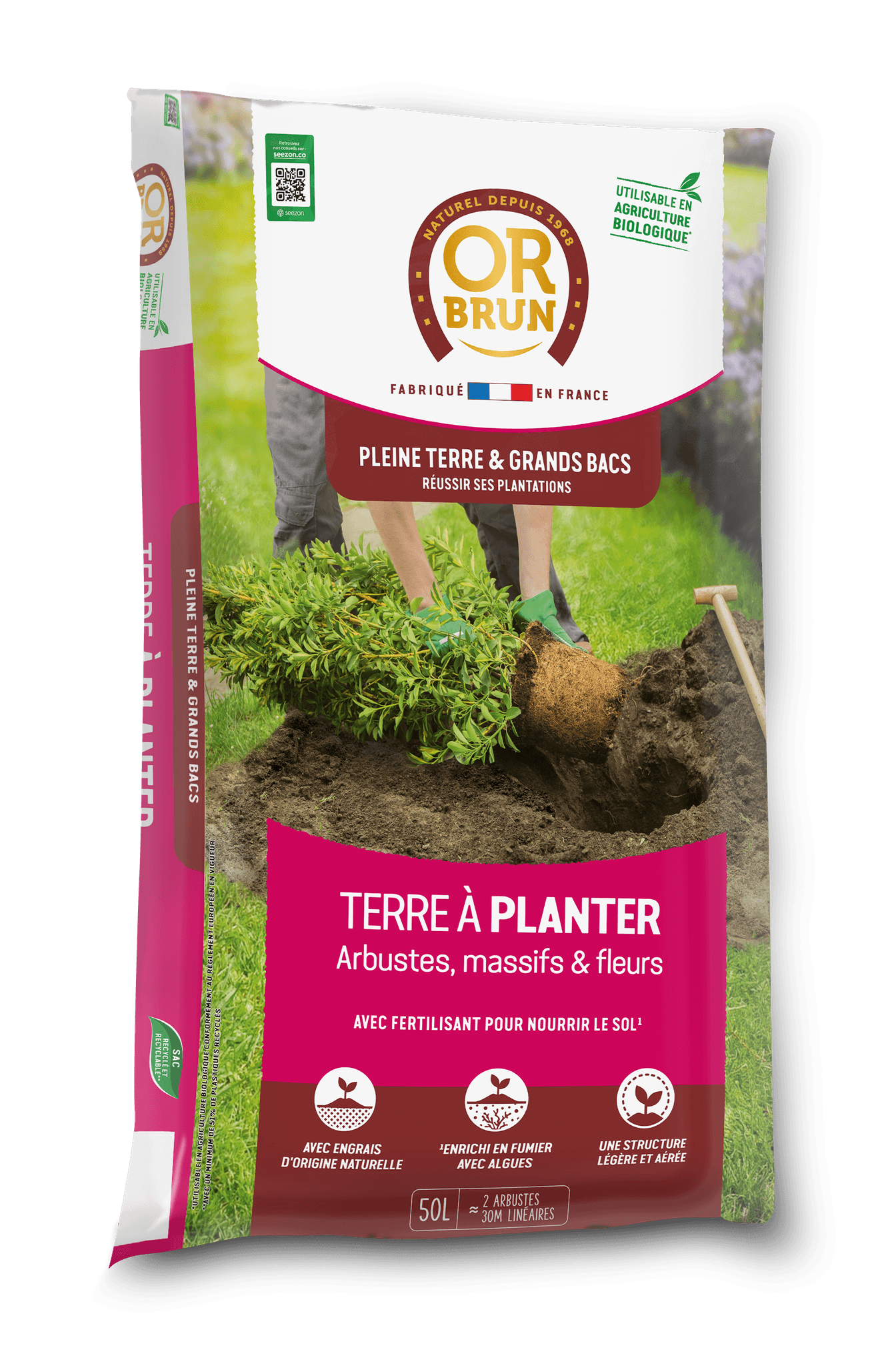 Or Brun - TERRE A PLANTER 50L