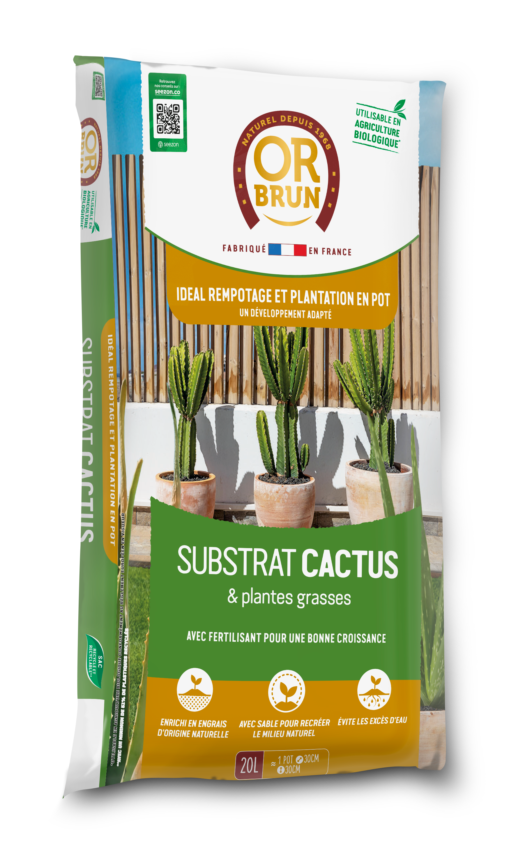 Or Brun - SUBSTRAT CACTUS