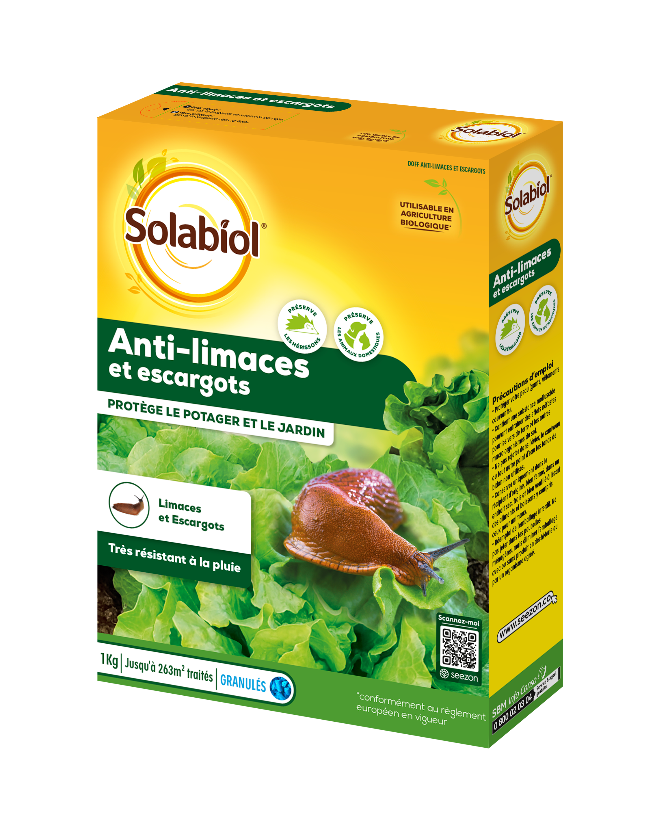 Solabiol - ANTI-LIMACES ET ESCARGOTS 1 KG SOLABIOL