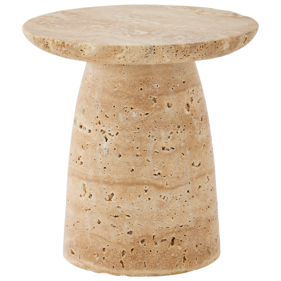 Ecloz - Plateau sur pied travertin H.10 cm - ECLOZ - Image 1