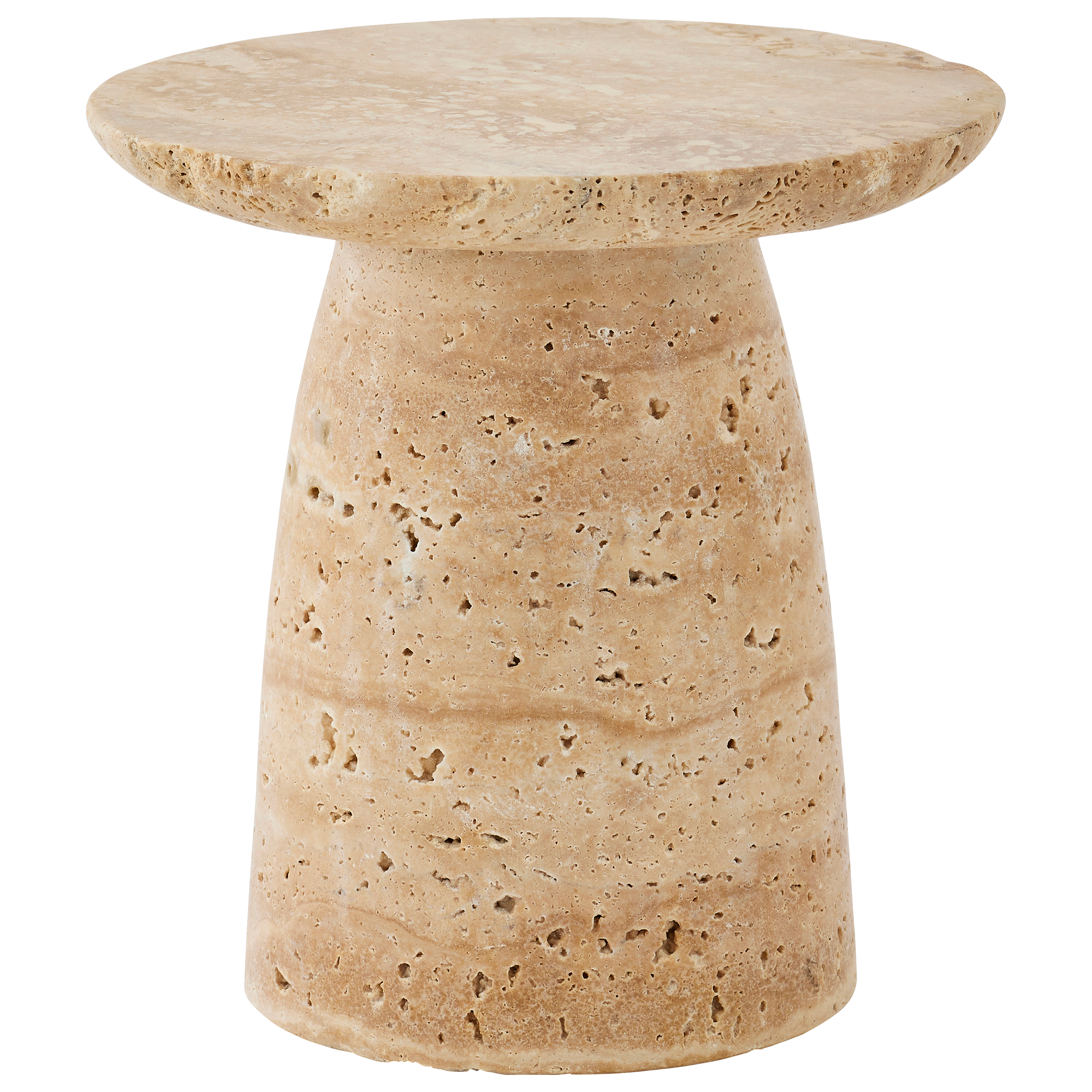 Ecloz - Plateau sur pied travertin H.10 cm - ECLOZ