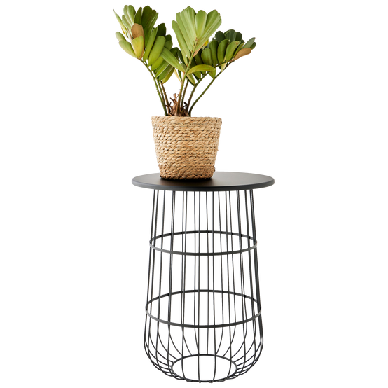 Ecloz - Porte-plantes rond filaire en métal noir H.54 cm - ECLOZ - Image 3
