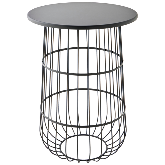 Ecloz - Porte-plantes rond filaire en métal noir H.54 cm - ECLOZ - Image 2