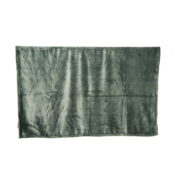 Plaid en polyester 280 g L.150 x l.125 cm vert foncé - ECLOZ - Image 1