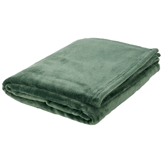 Plaid en polyester 280 g L.150 x l.125 cm vert foncé - ECLOZ - Image 3