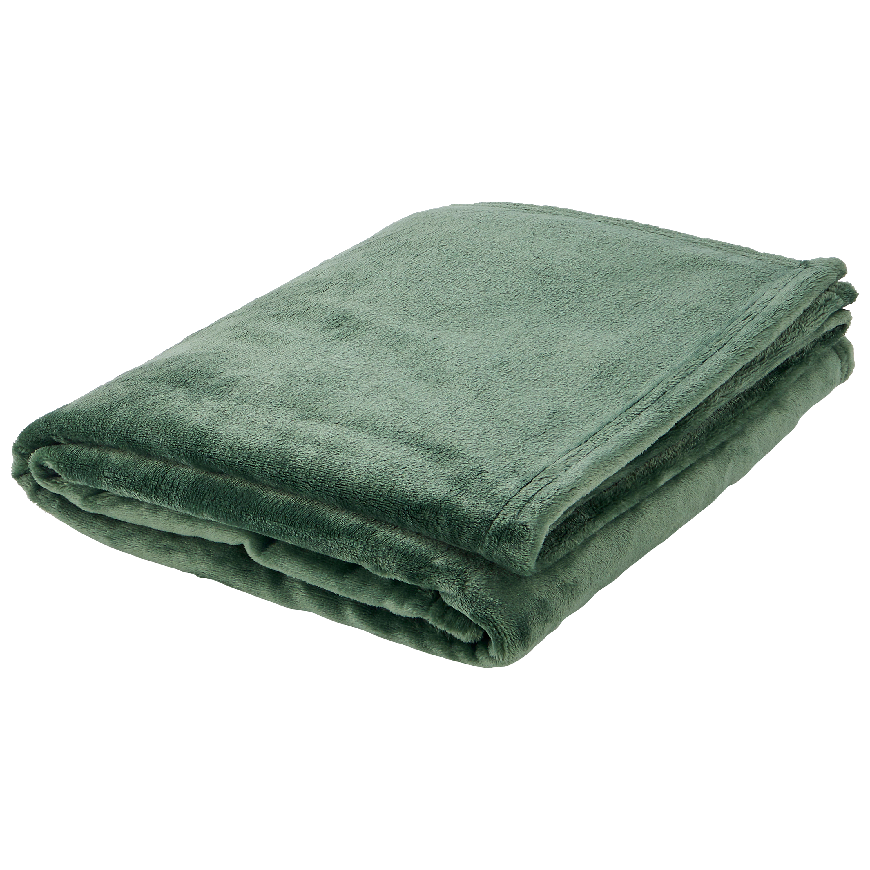Plaid en polyester 280 g L.150 x l.125 cm vert foncé - ECLOZ - Image 3