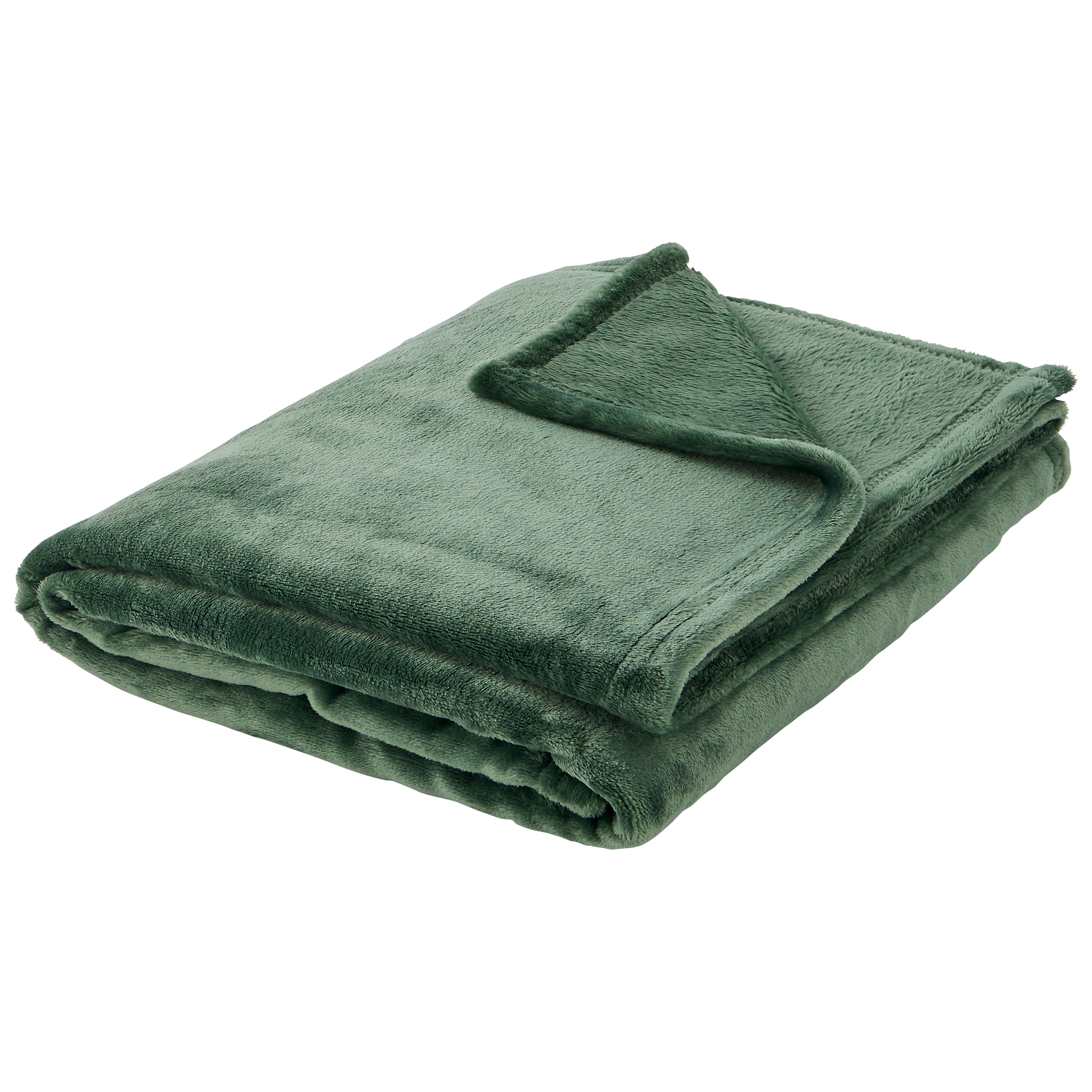 Plaid en polyester 280 g L.150 x l.125 cm vert foncé - ECLOZ - Image 2