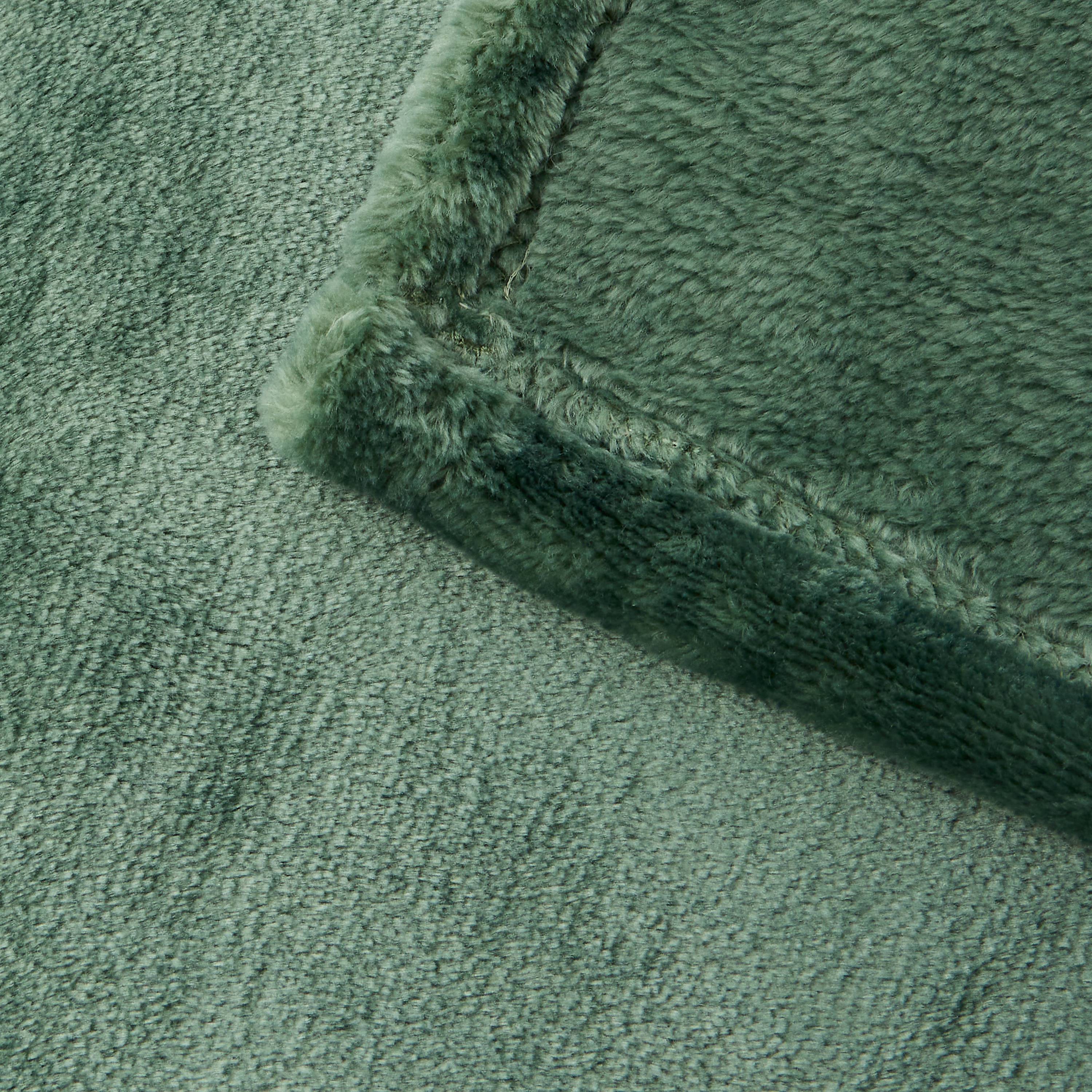 Plaid en polyester 280 g L.150 x l.125 cm vert foncé - ECLOZ - Image 4