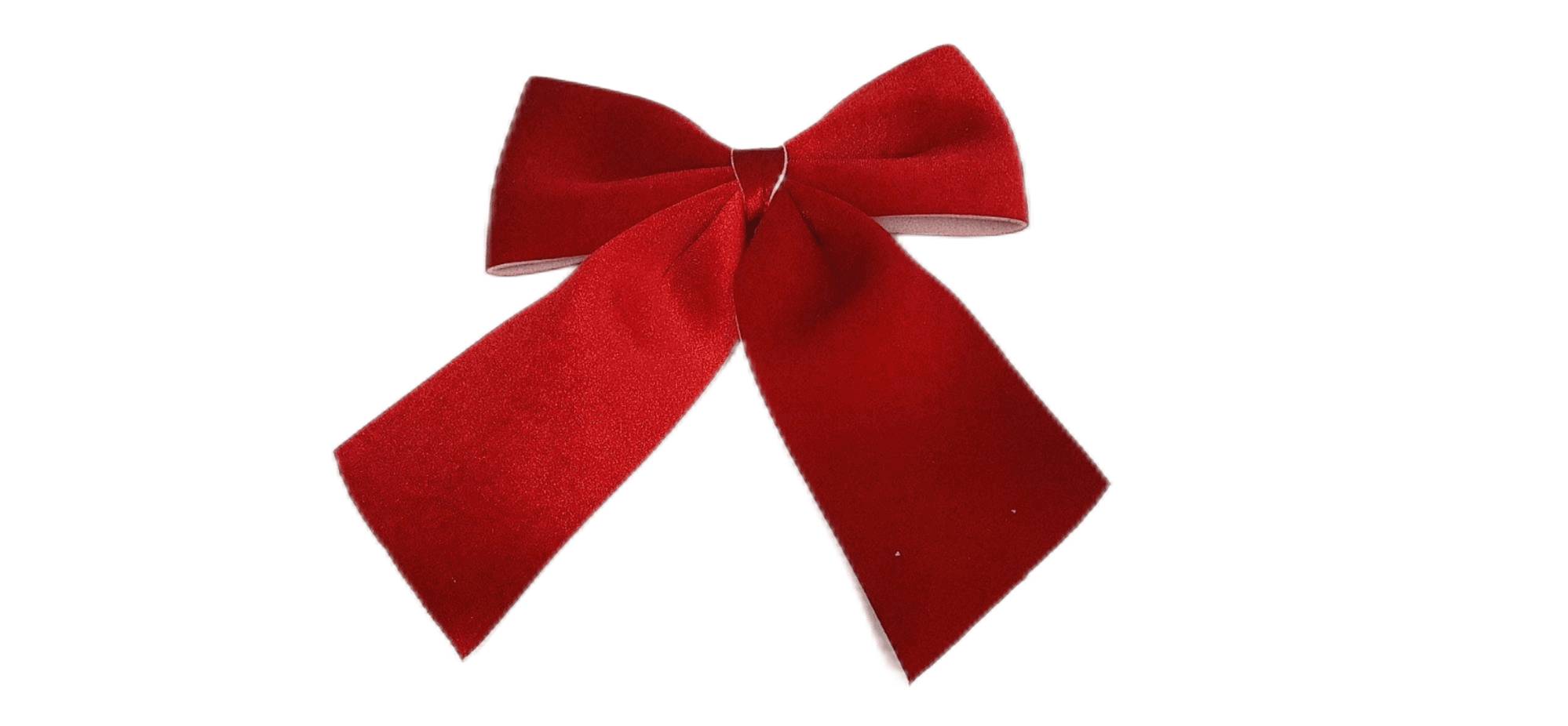 Nœud en polyester rouge L.30 x l.24 cm - ECLOZ