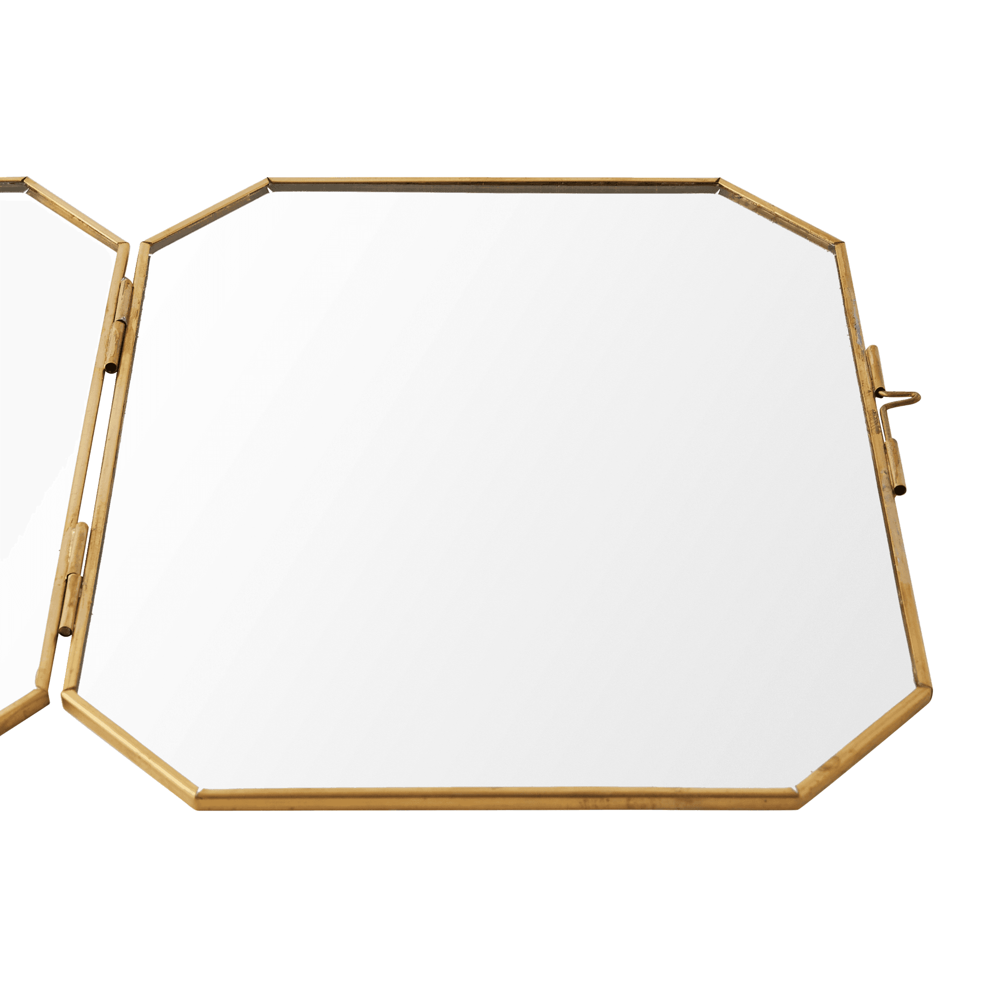 Miroir 2 panneaux support doré H.20 cm - ECLOZ - Image 3