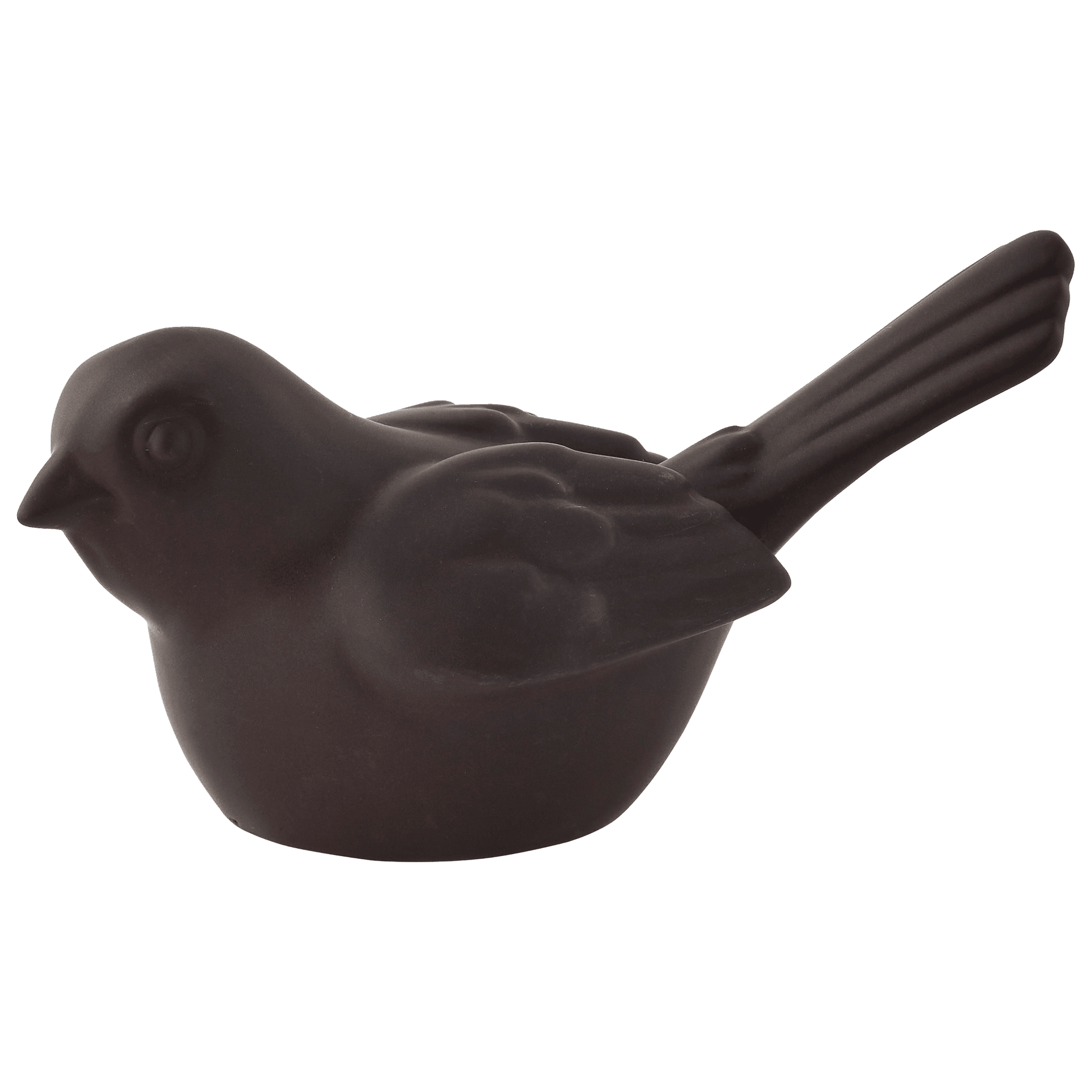 Oiseau en céramique marron H.8 cm - ECLOZ - Image 2