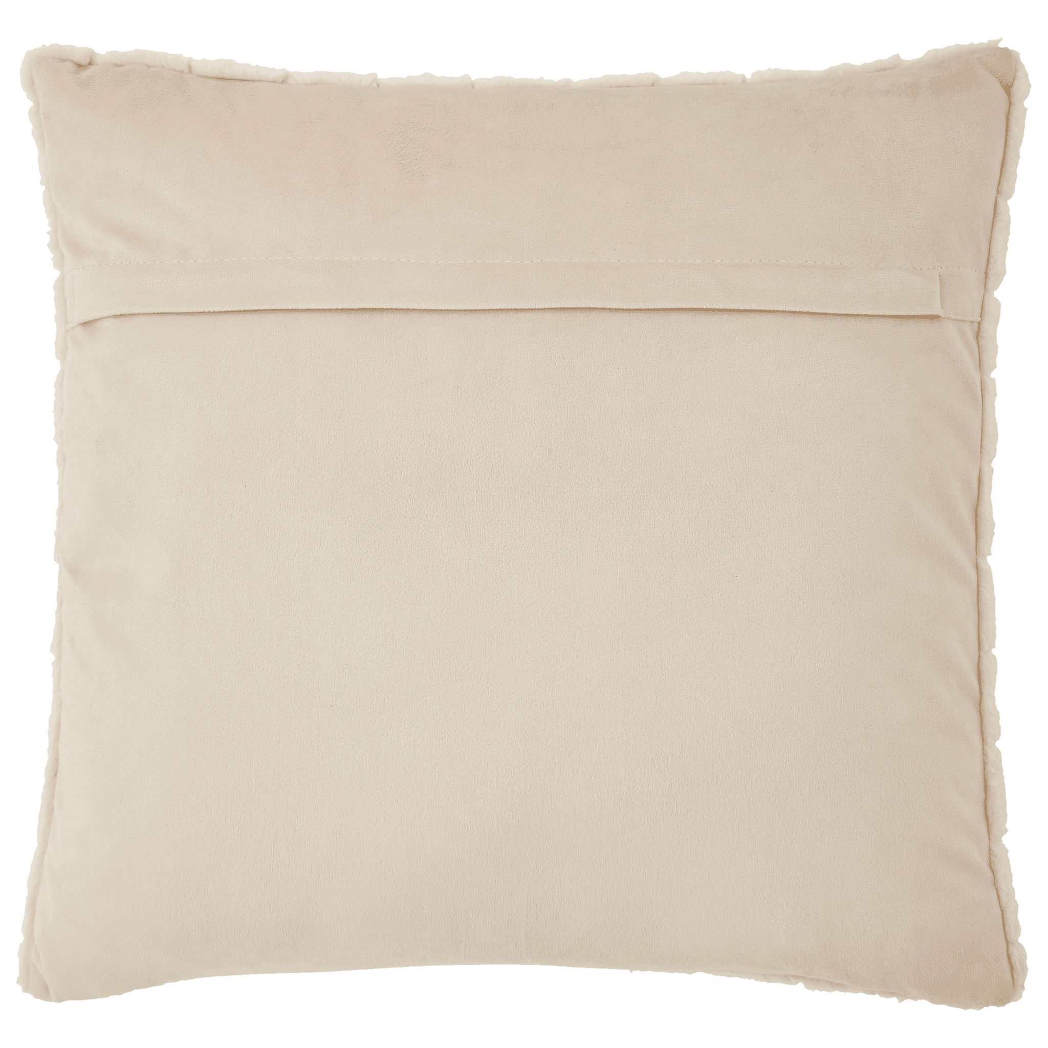 Coussin imitation fourrure beige - ECLOZ - Image 4