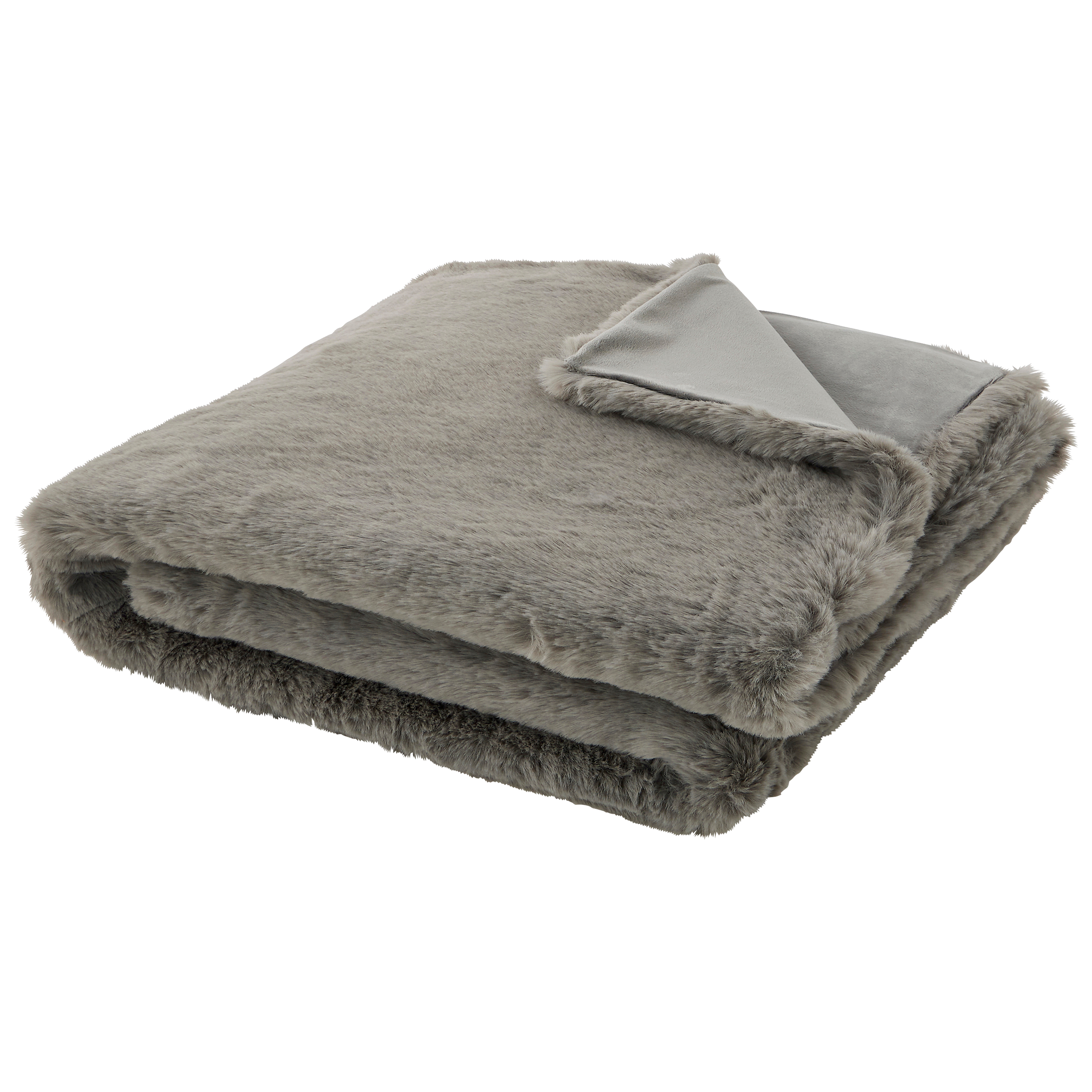 Ecloz - Plaid imitation fourrure gris - ECLOZ