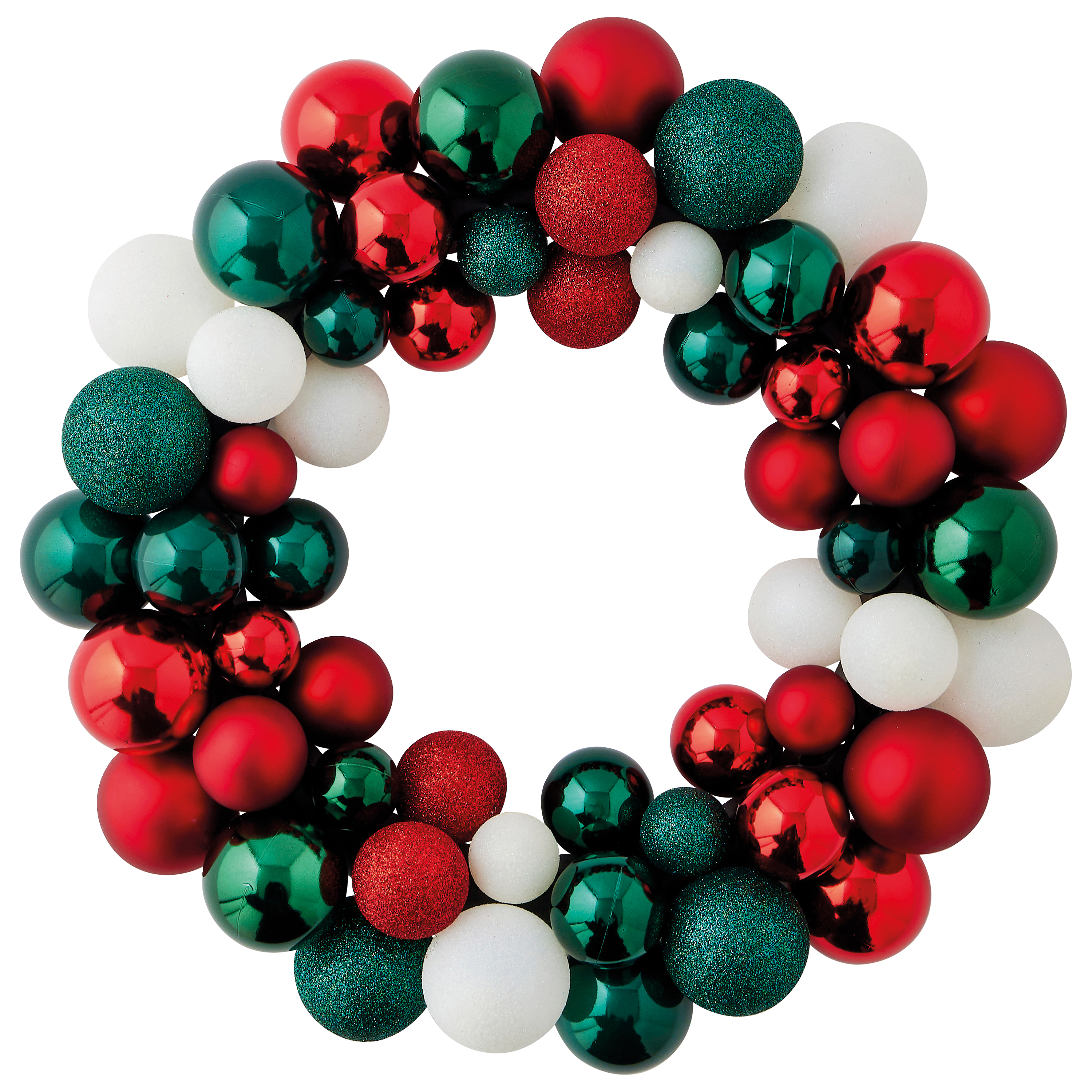 Ecloz - Couronne de Noël avec boules de Noël traditionnelles Ø 40 cm - ECLOZ - Imagen 2
