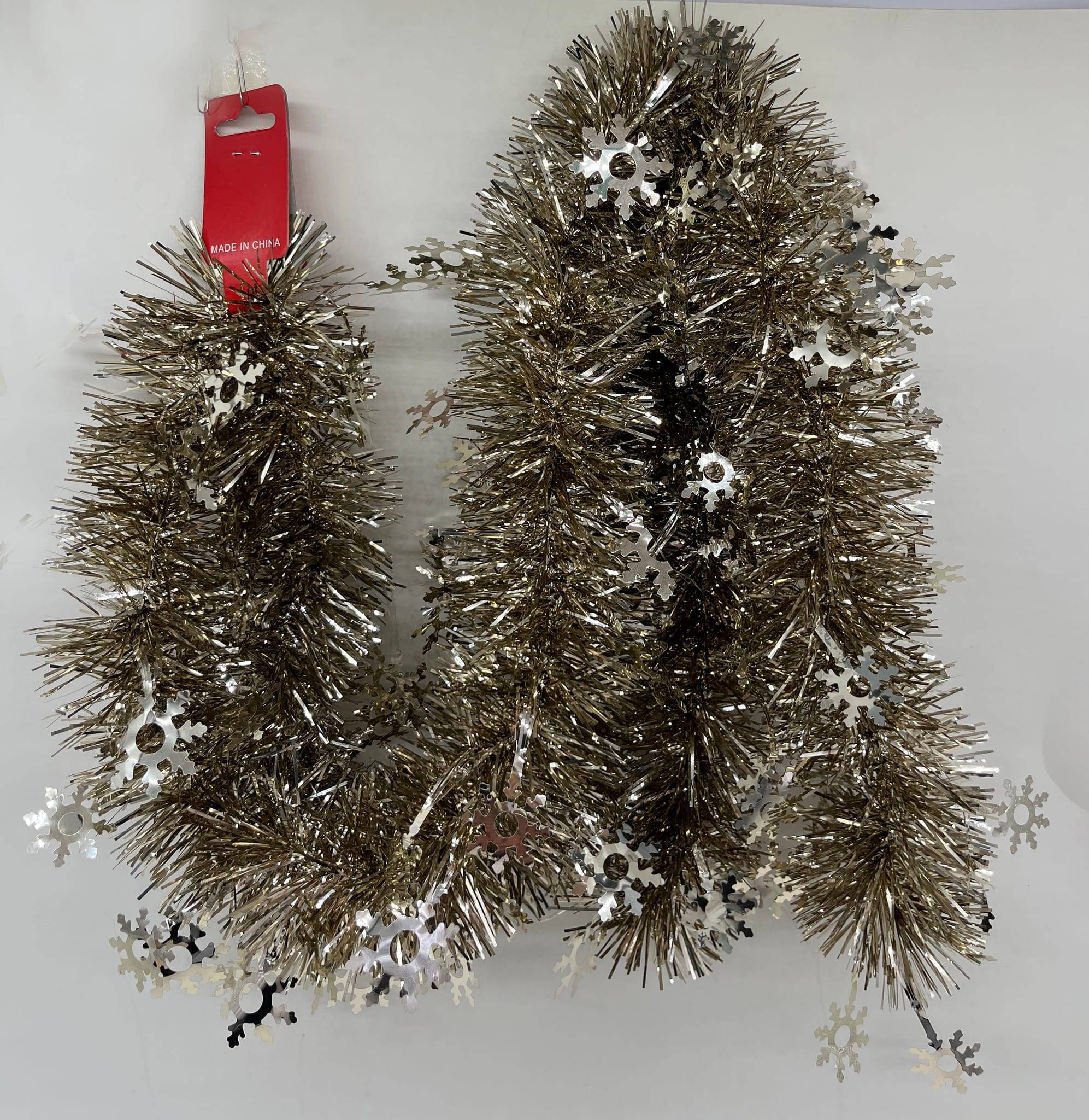 Guirlande de Noël flocon couleur champagne L.200 cm - ECLOZ
