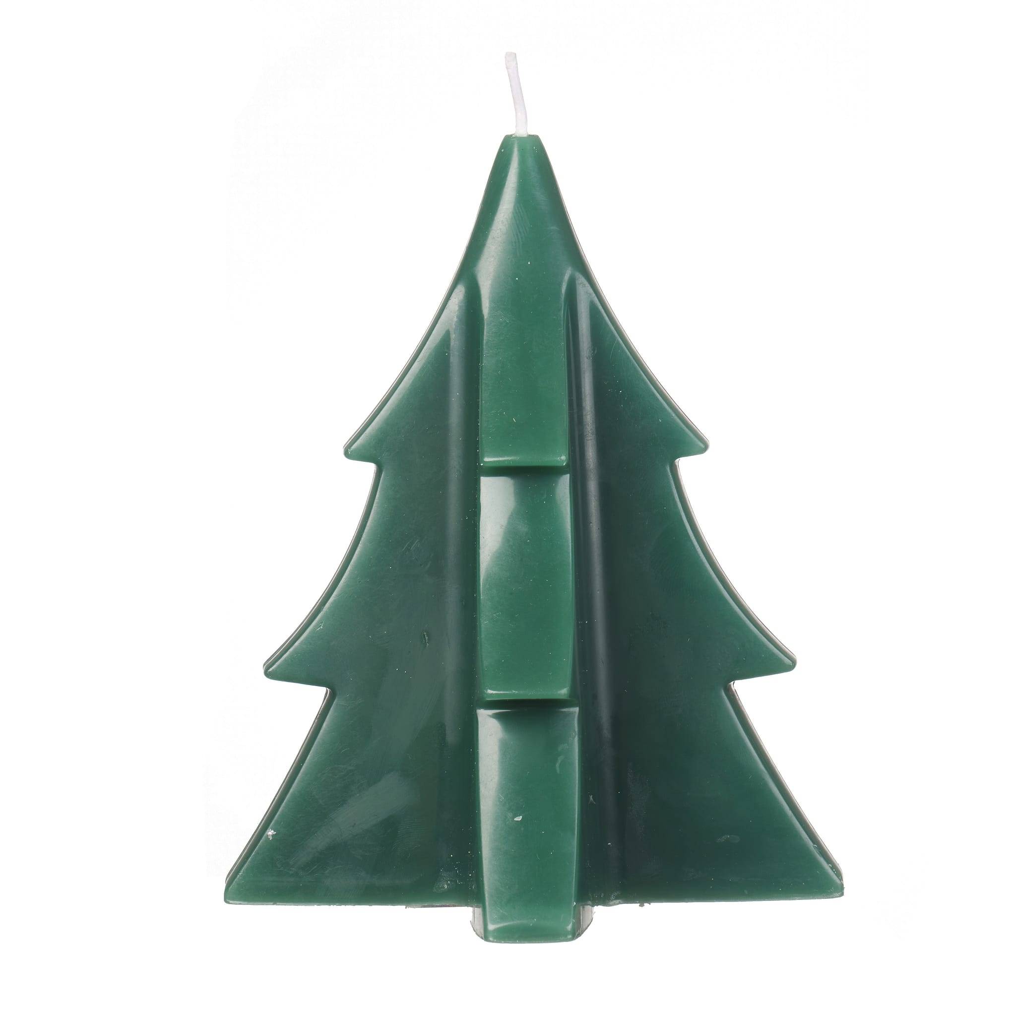 Bougie de cire sapin verte H. 16 cm - ECLOZ