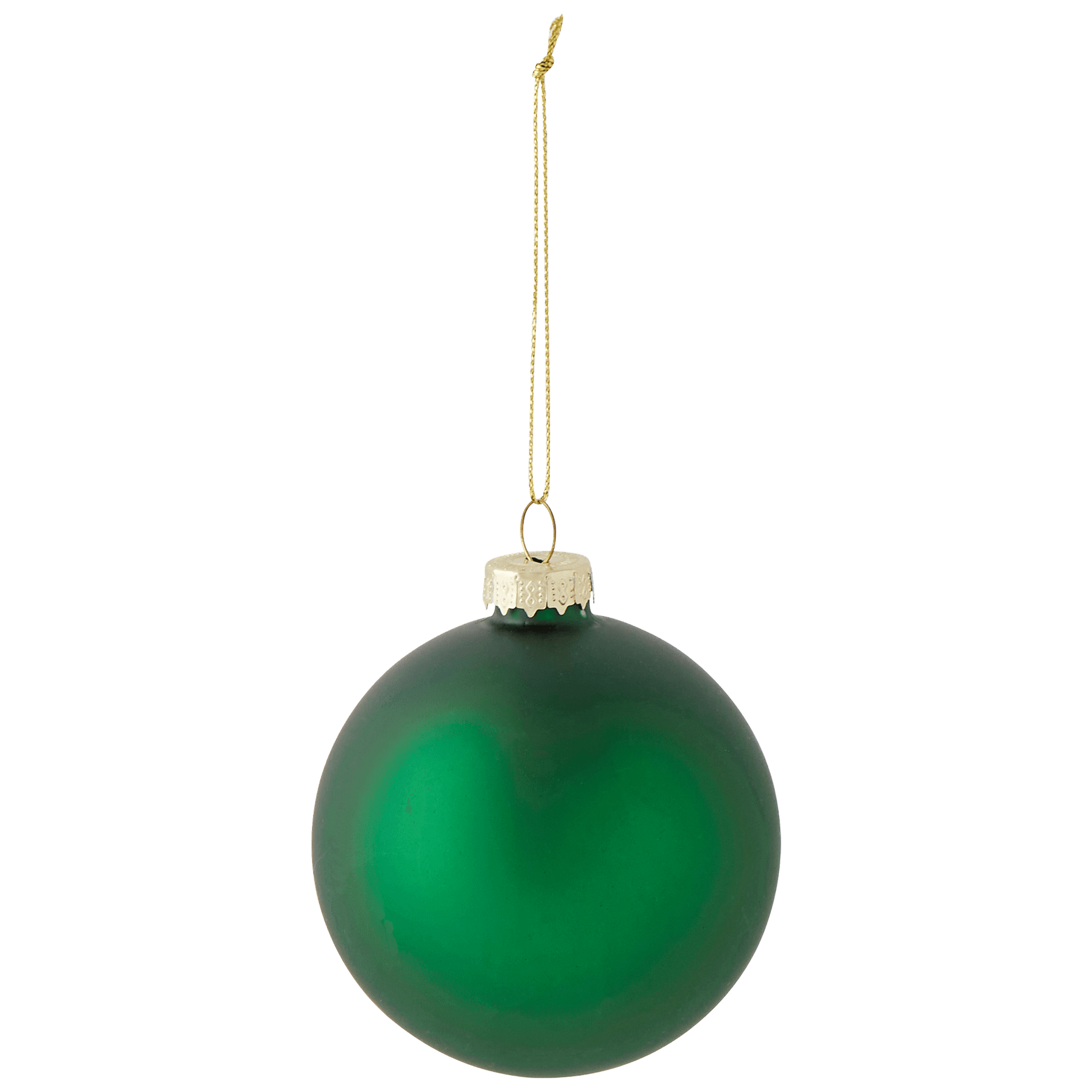 Boule de Noël en verre mat vert Ø 8 cm - ECLOZ - Image 2