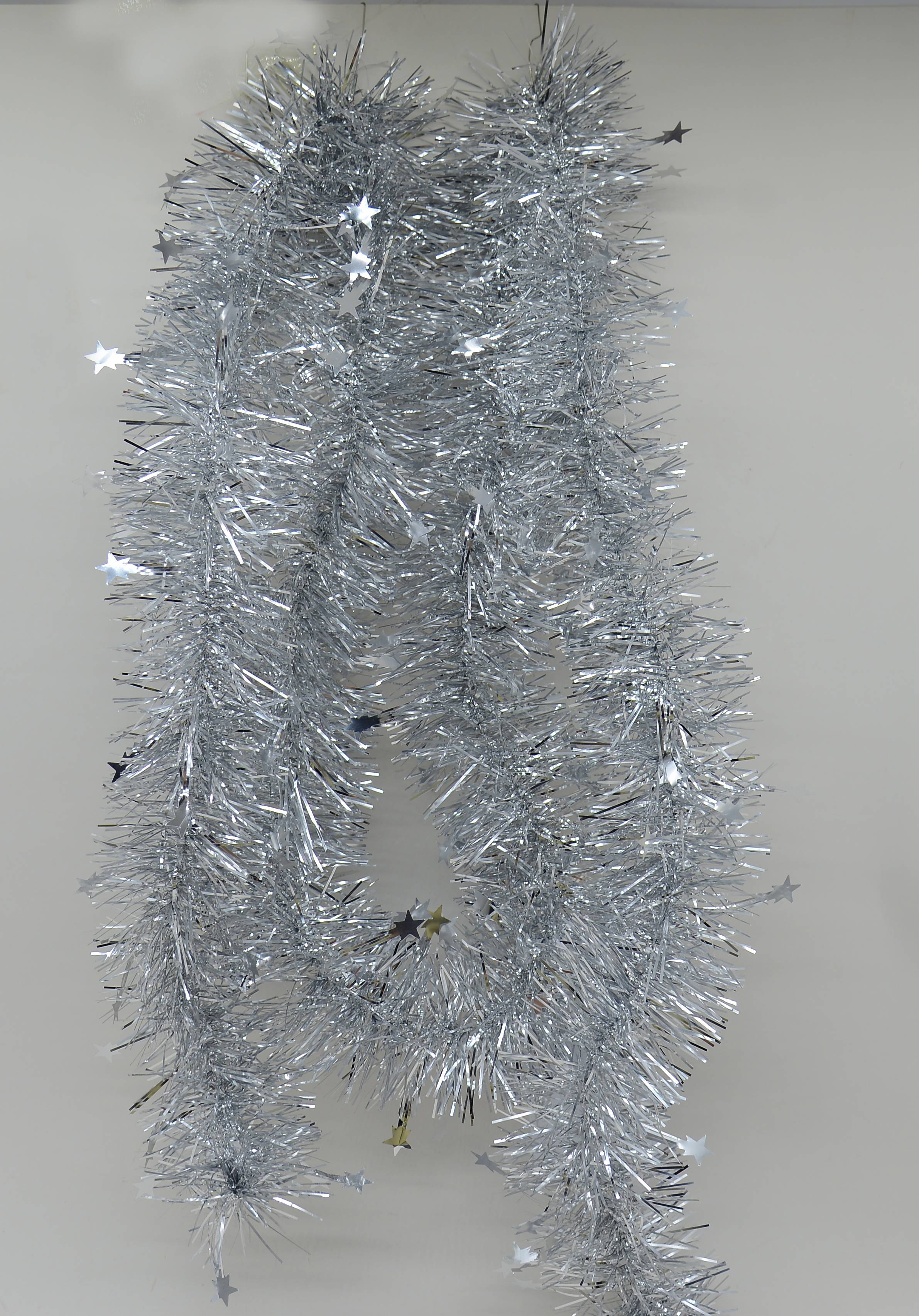 Ecloz - Guirlande de Noël argentée avec petites étoiles - ECLOZ