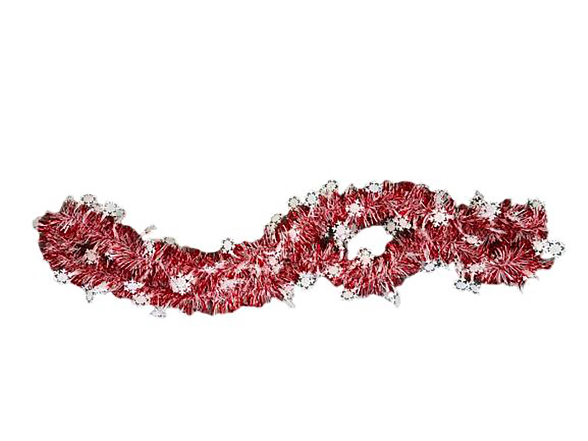 Guirlande scintillante de Noël rouge enneigée L. 200 cm - ECLOZ - Image 2