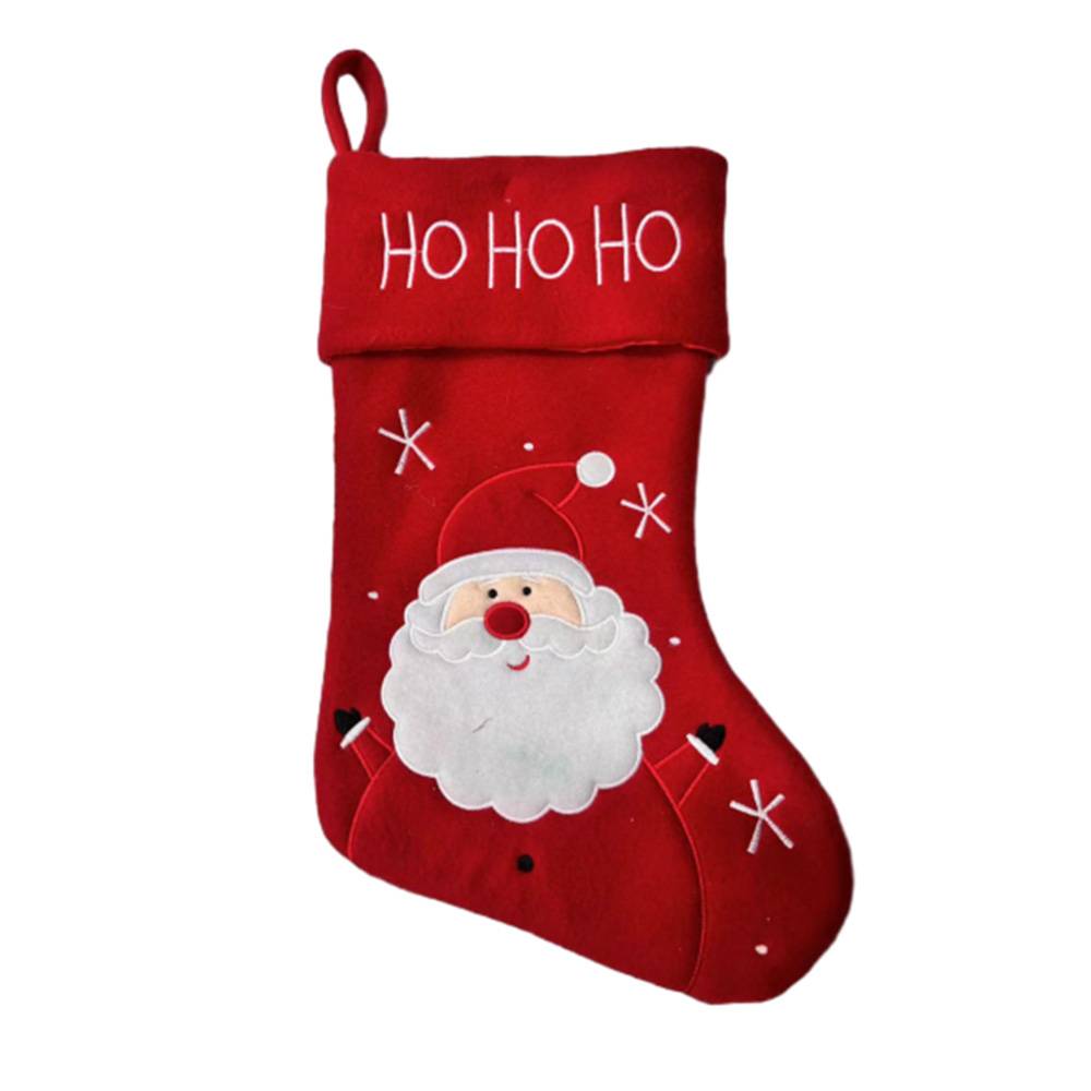 Chaussette de Noël motif Père Noël rouge - ECLOZ