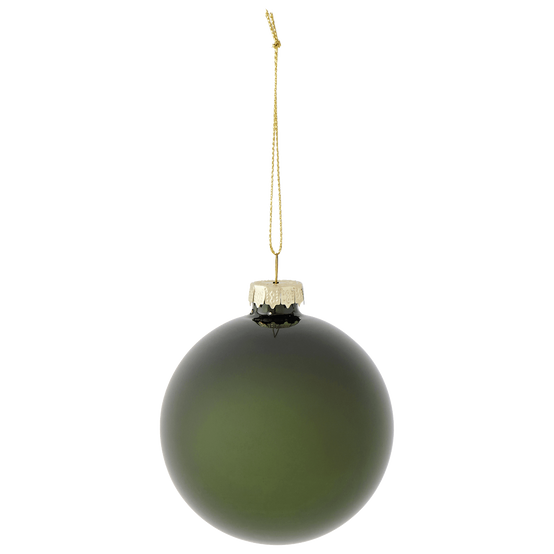 Boule de Noël en verre vert foncé Ø 8 cm - ECLOZ - Image 2