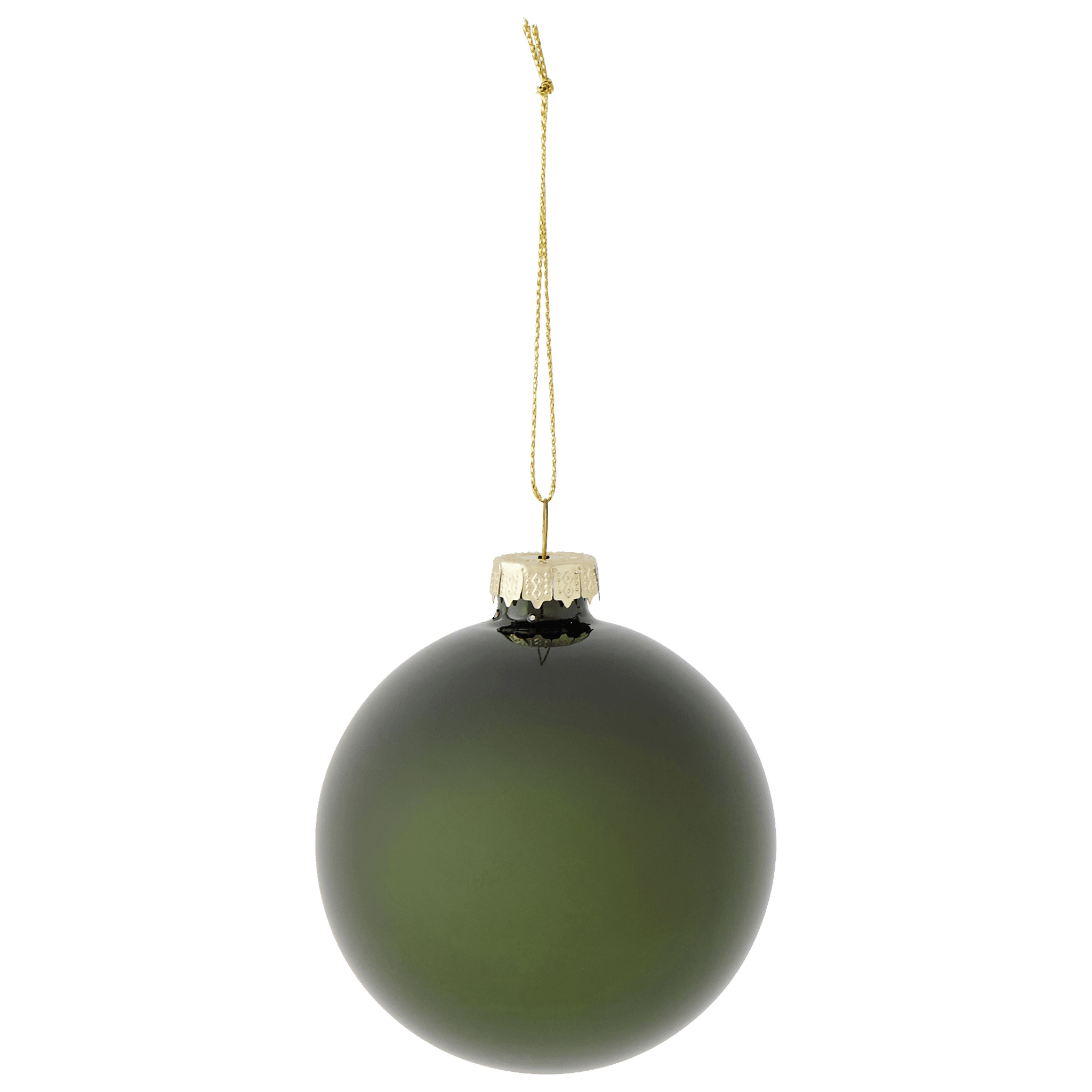 Boule de Noël en verre vert foncé Ø 8 cm - ECLOZ - Image 2