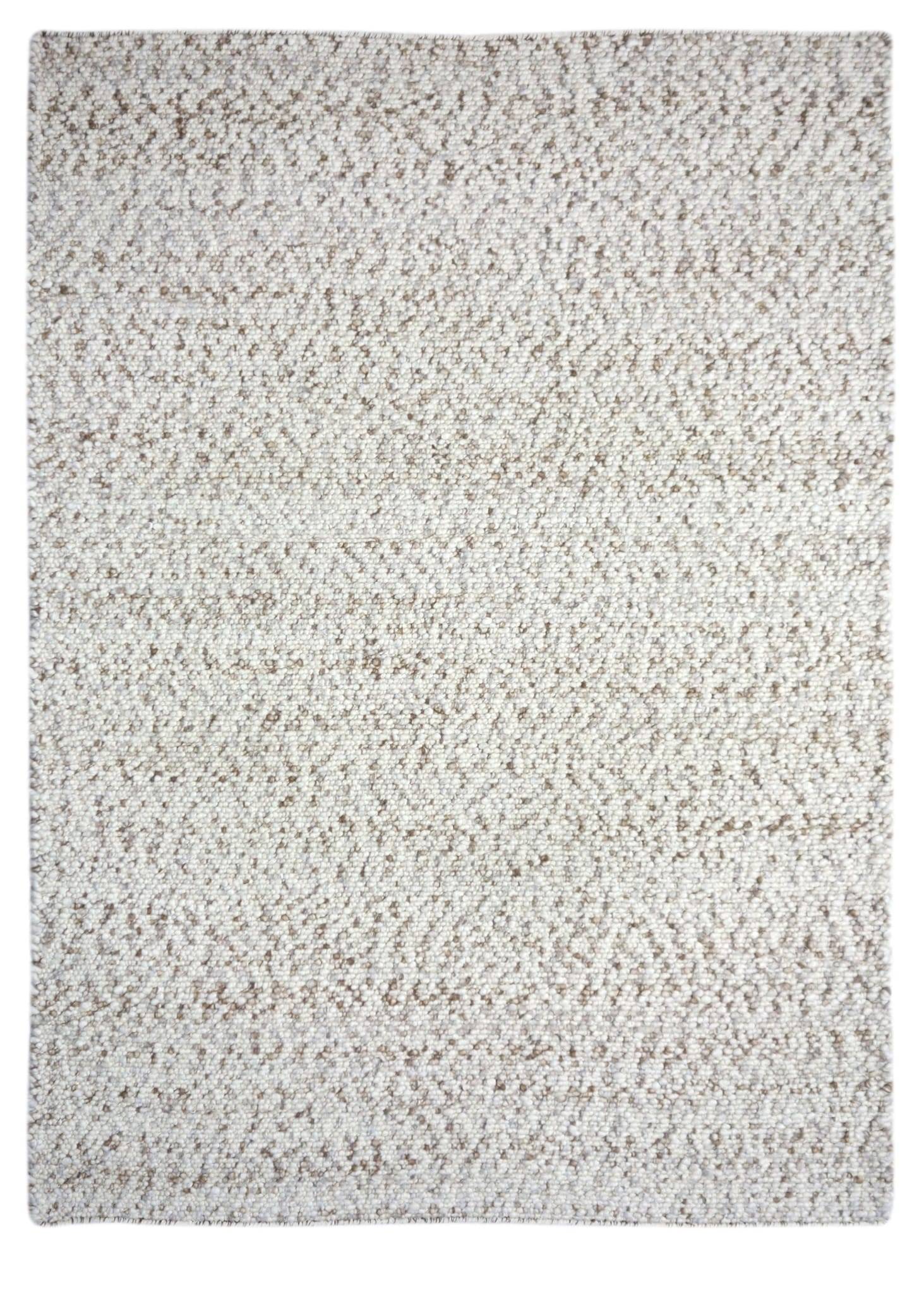 Tapis en laine et coton beige L.200 x l.140 cm - ECLOZ - Image 1
