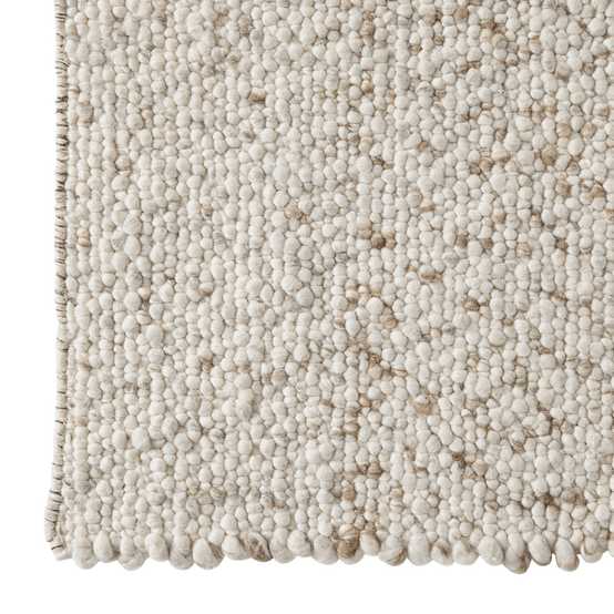 Tapis en laine et coton beige L.200 x l.140 cm - ECLOZ - Image 3