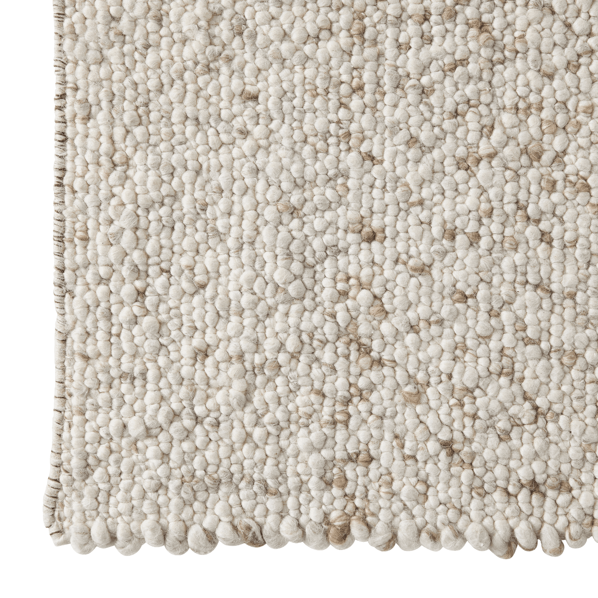Tapis en laine et coton beige L.200 x l.140 cm - ECLOZ - Image 3
