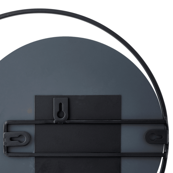 Miroir rond avec anse en métal noir H.30 cm - ECLOZ - Image 4