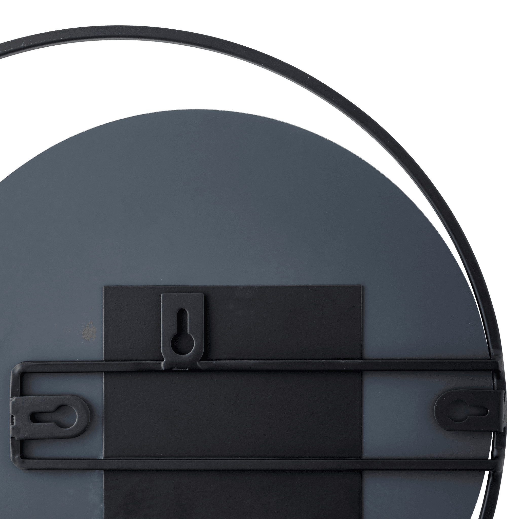 Miroir rond avec anse en métal noir H.30 cm - ECLOZ - Imagen 4