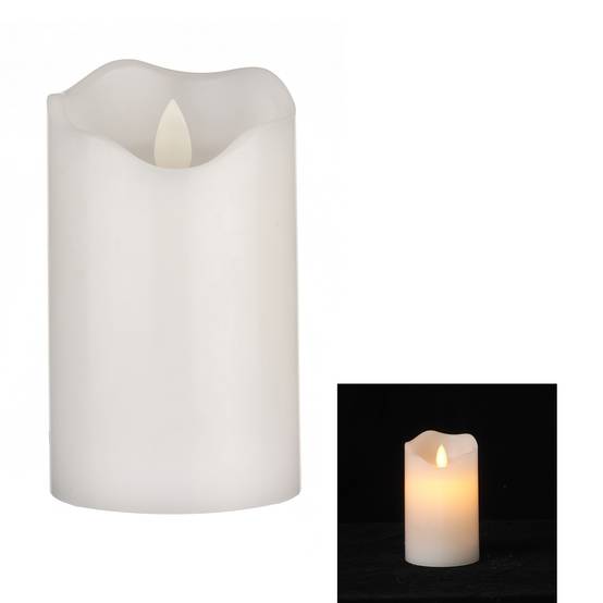 Bougie LED blanche H.15 cm - ECLOZ
