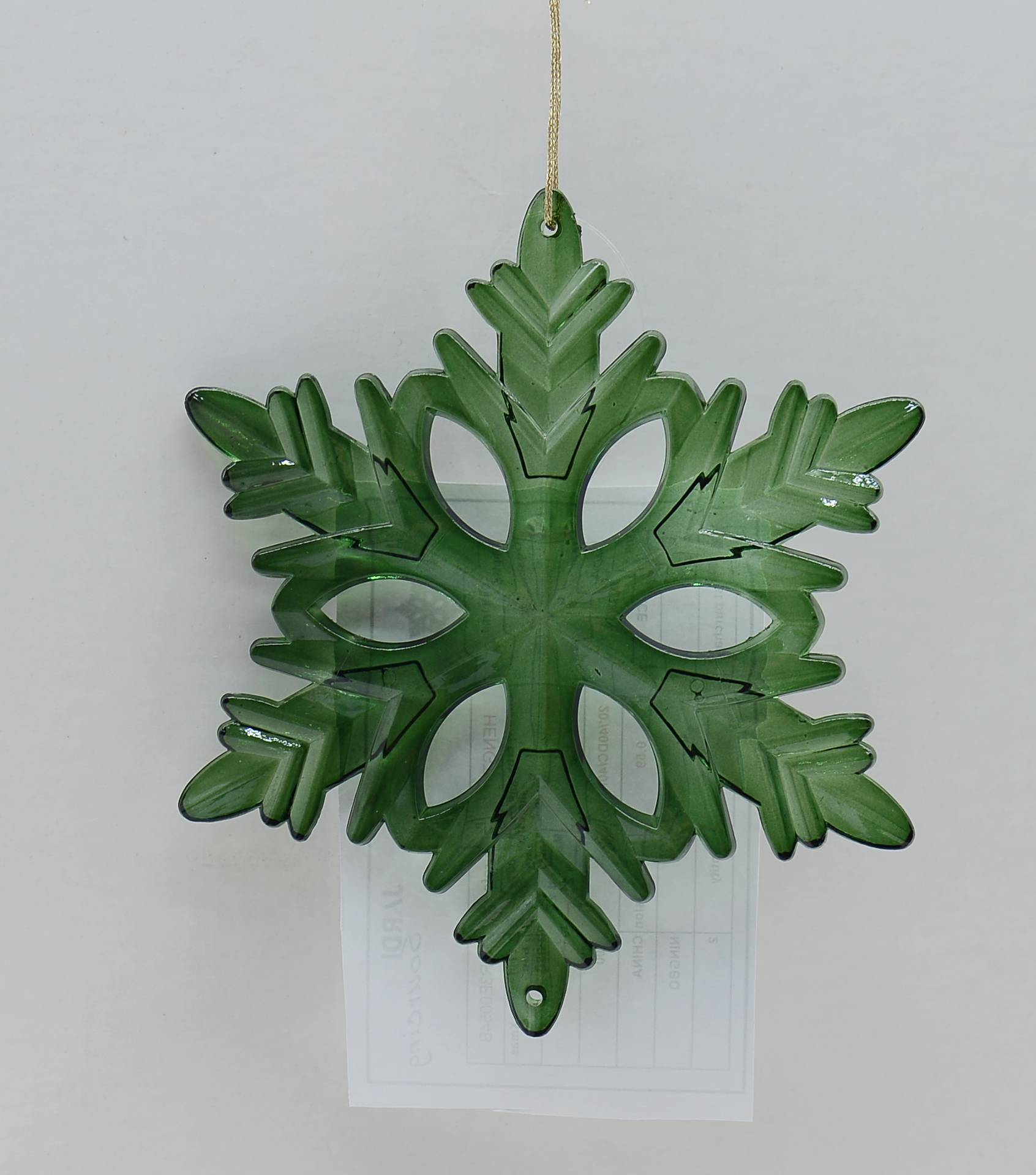 Suspension décorative de Noël en plastique vert foncé - ECLOZ - Image 1