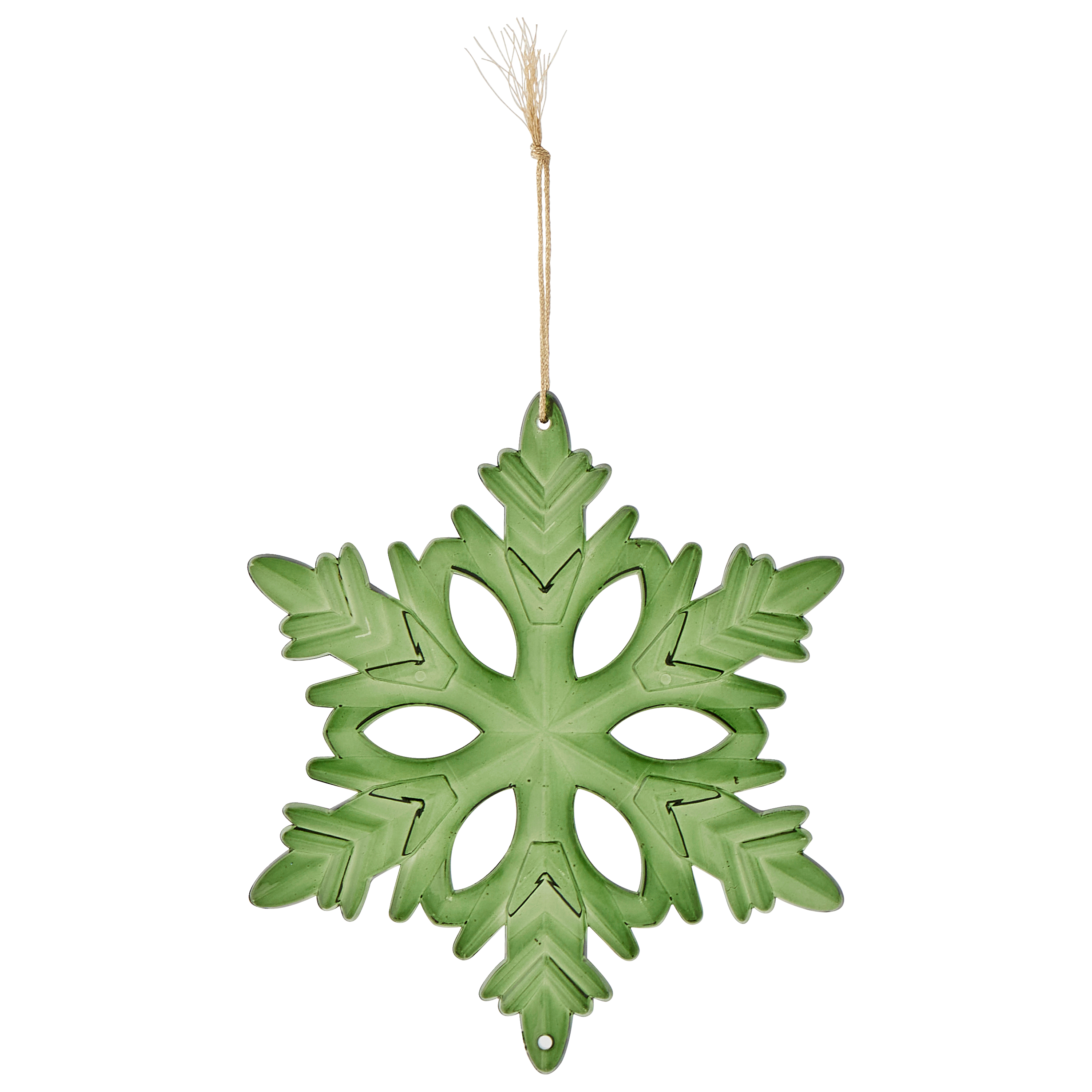 Suspension décorative de Noël en plastique vert foncé - ECLOZ - Image 2