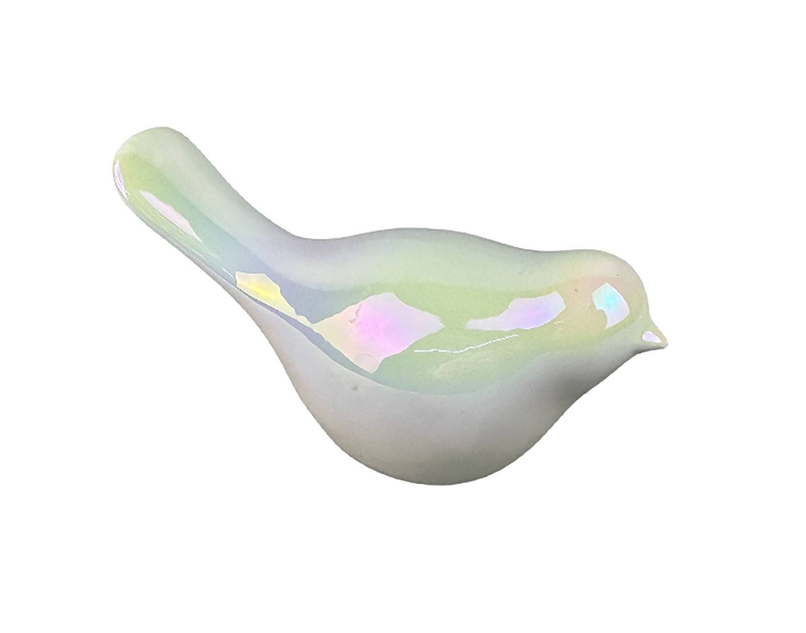 Oiseau blanc en céramique H.6 cm - ECLOZ - Image 1