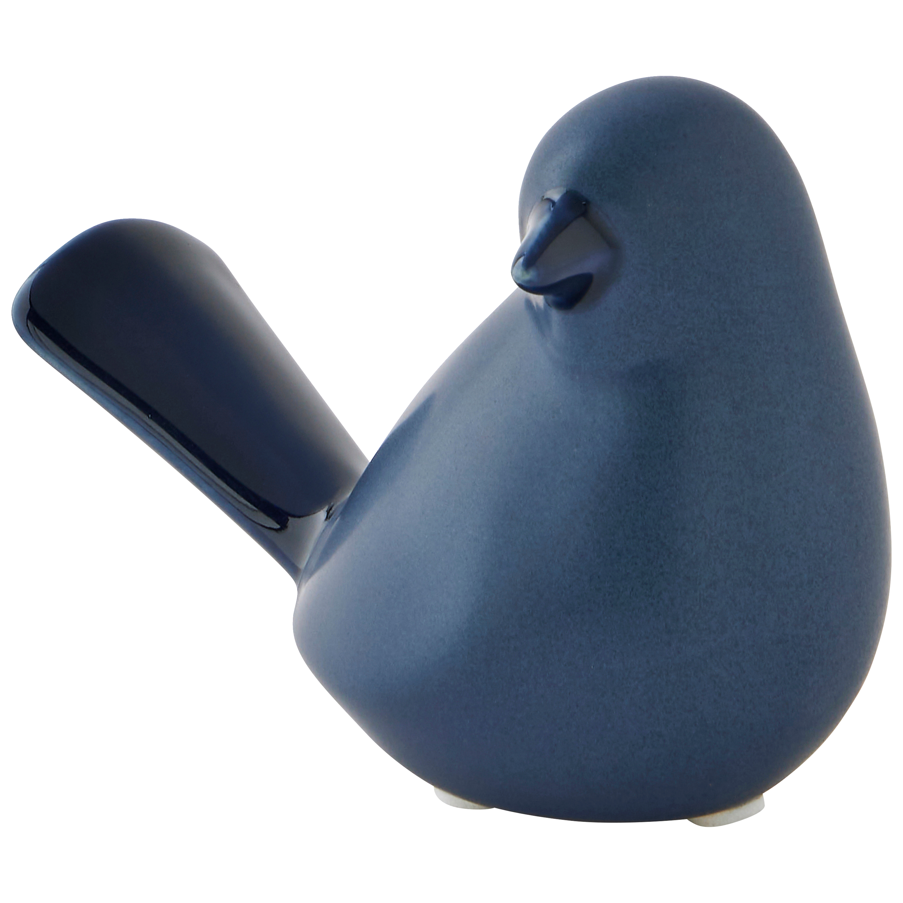 Ecloz - Oiseau tête droite bleu H.10 cm - ECLOZ