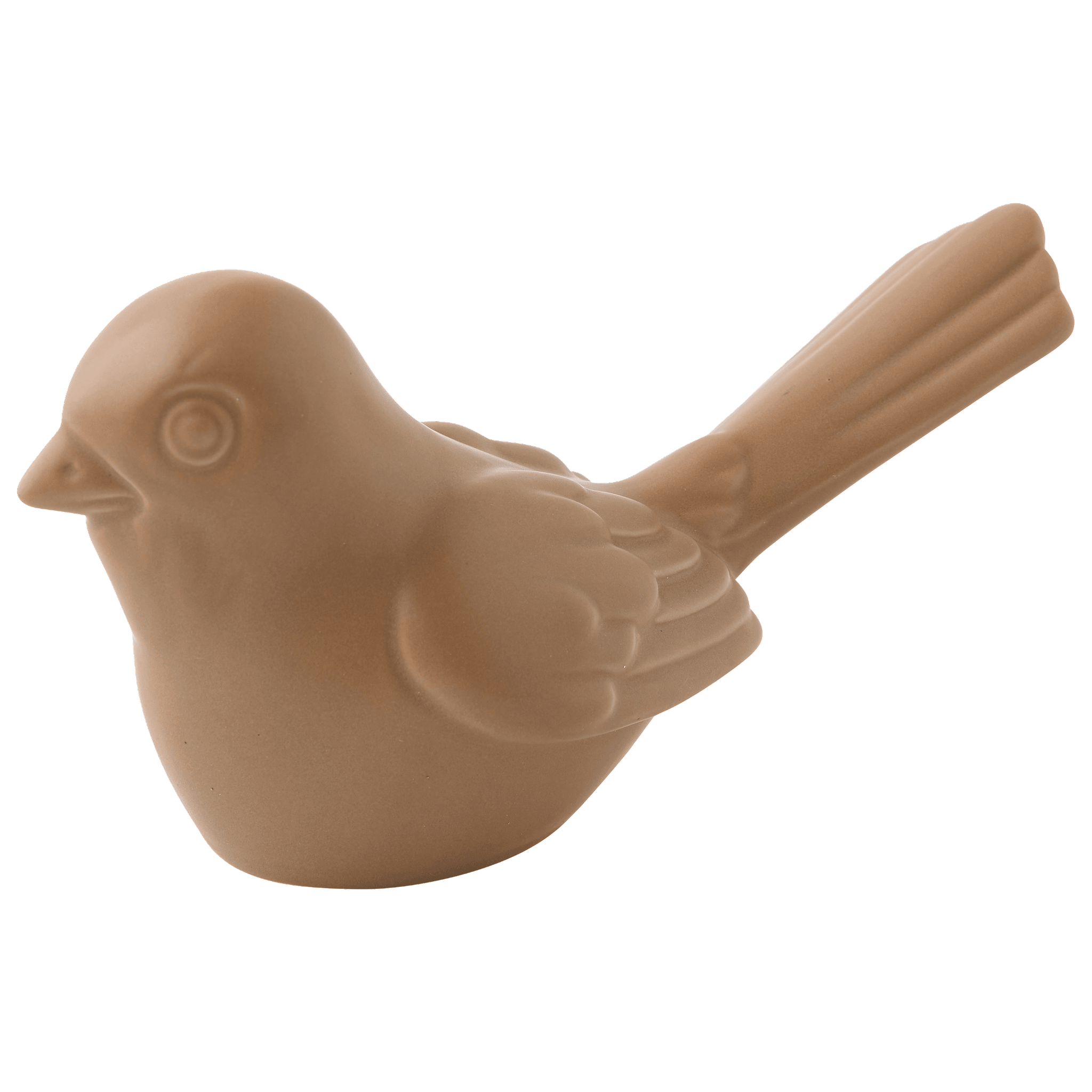 Oiseau en céramique marron H.9 cm - ECLOZ - Image 2