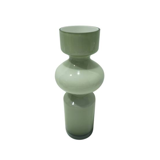 Vase cylindrique vert boule de Noël H.35 cm - ECLOZ - Image 1