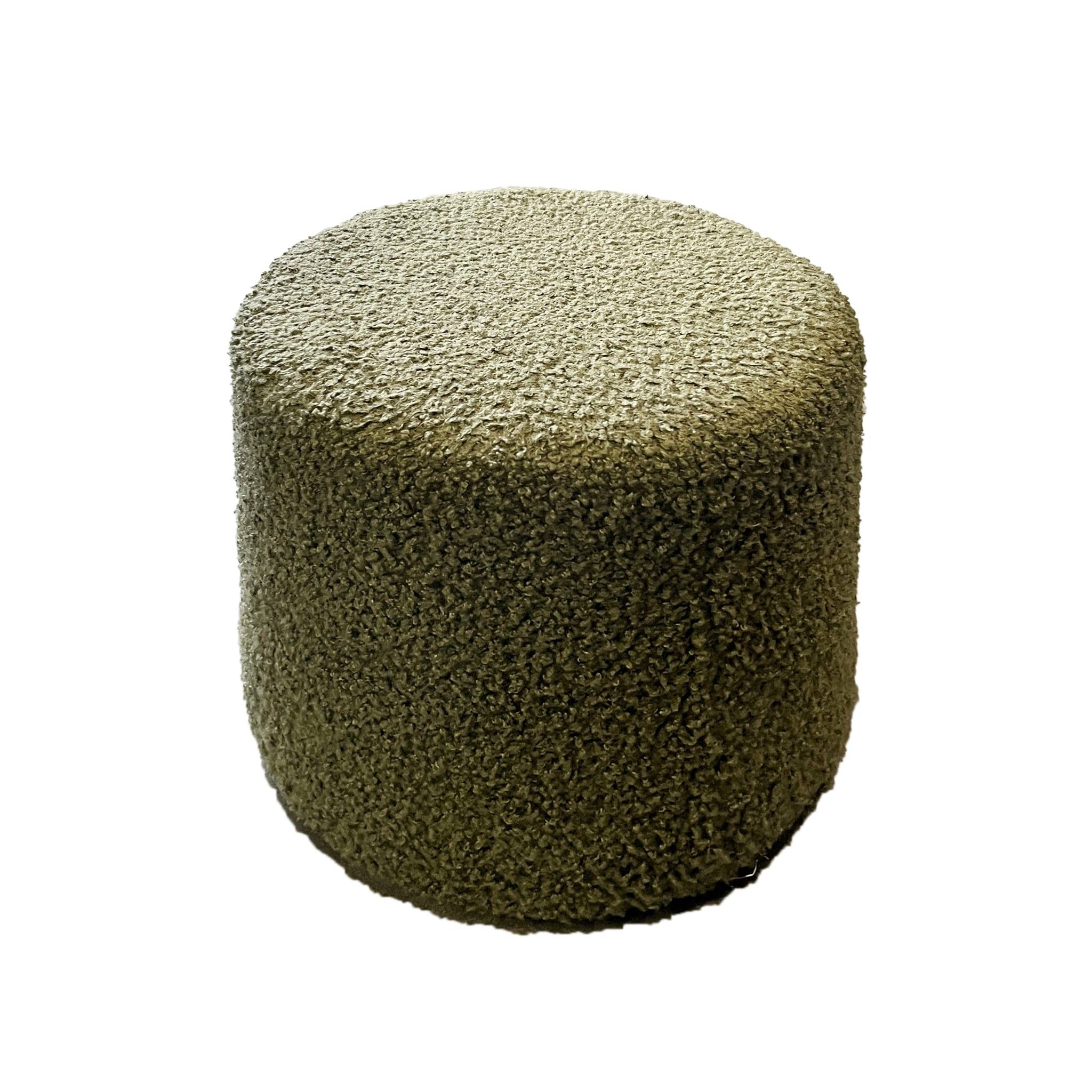 Pouf rond vert Ø 30 x H.27 cm - ECLOZ - Image 1