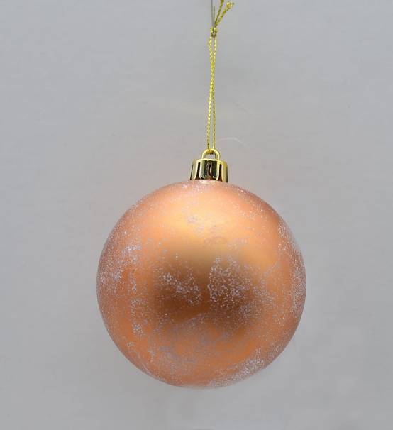 Ecloz - Boule de Noël effet neige couleur cuivre Ø 8 cm - ECLOZ - Image 1