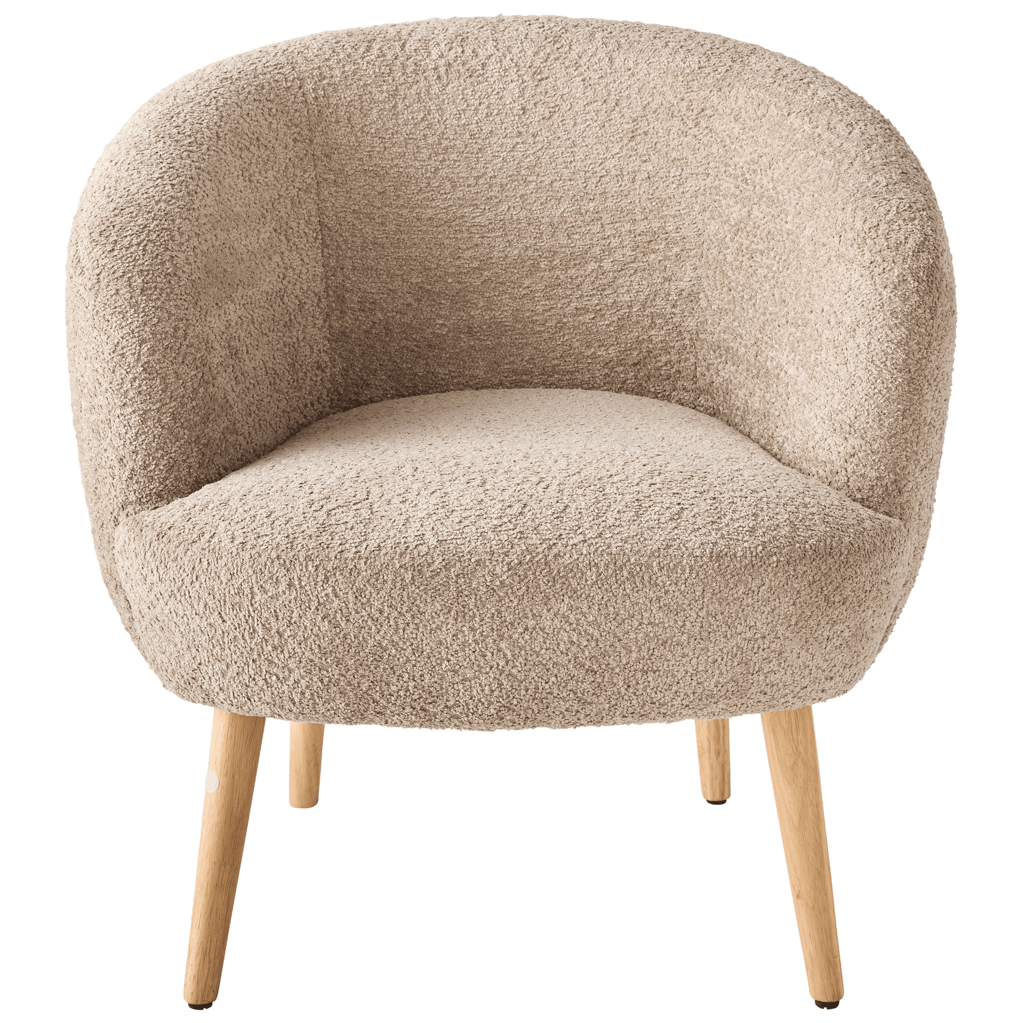 Fauteuil gris pieds bois - ECLOZ - Image 2