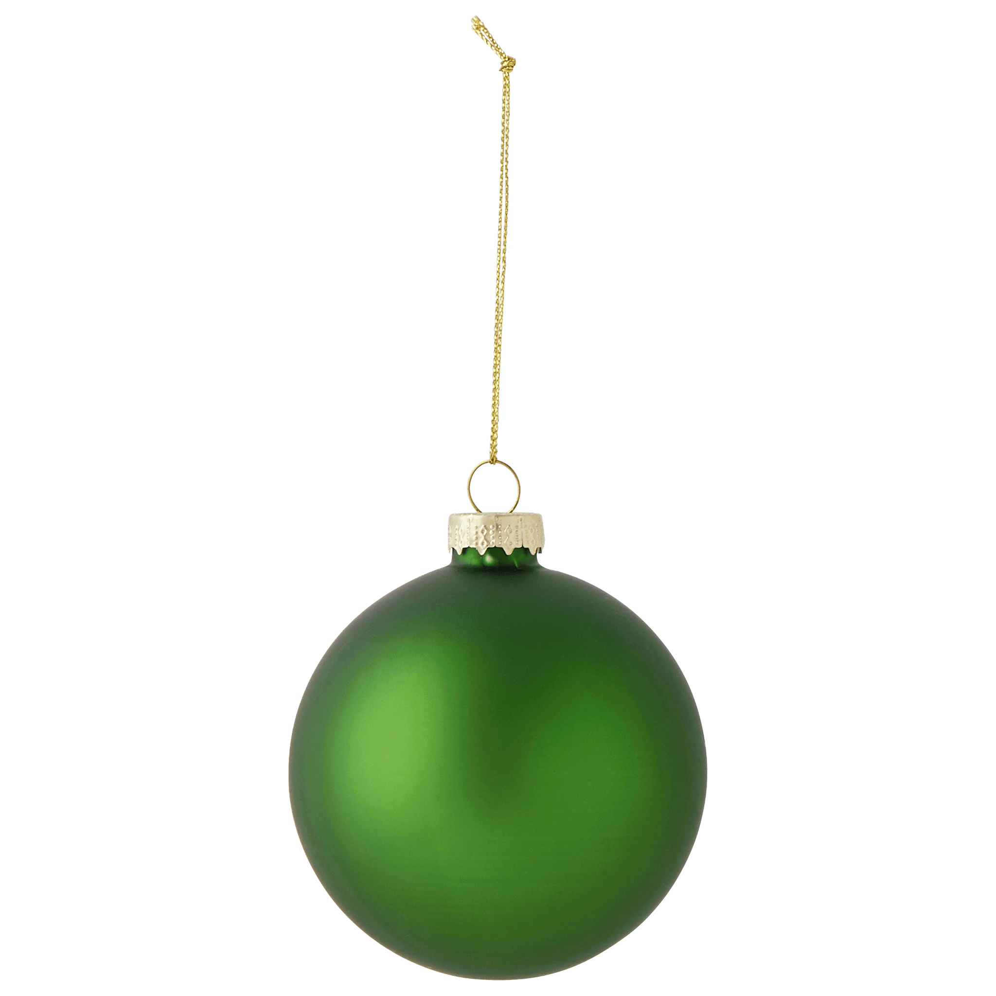 Boule de Noël en verre vert fumé Ø 8 cm - ECLOZ - Image 2