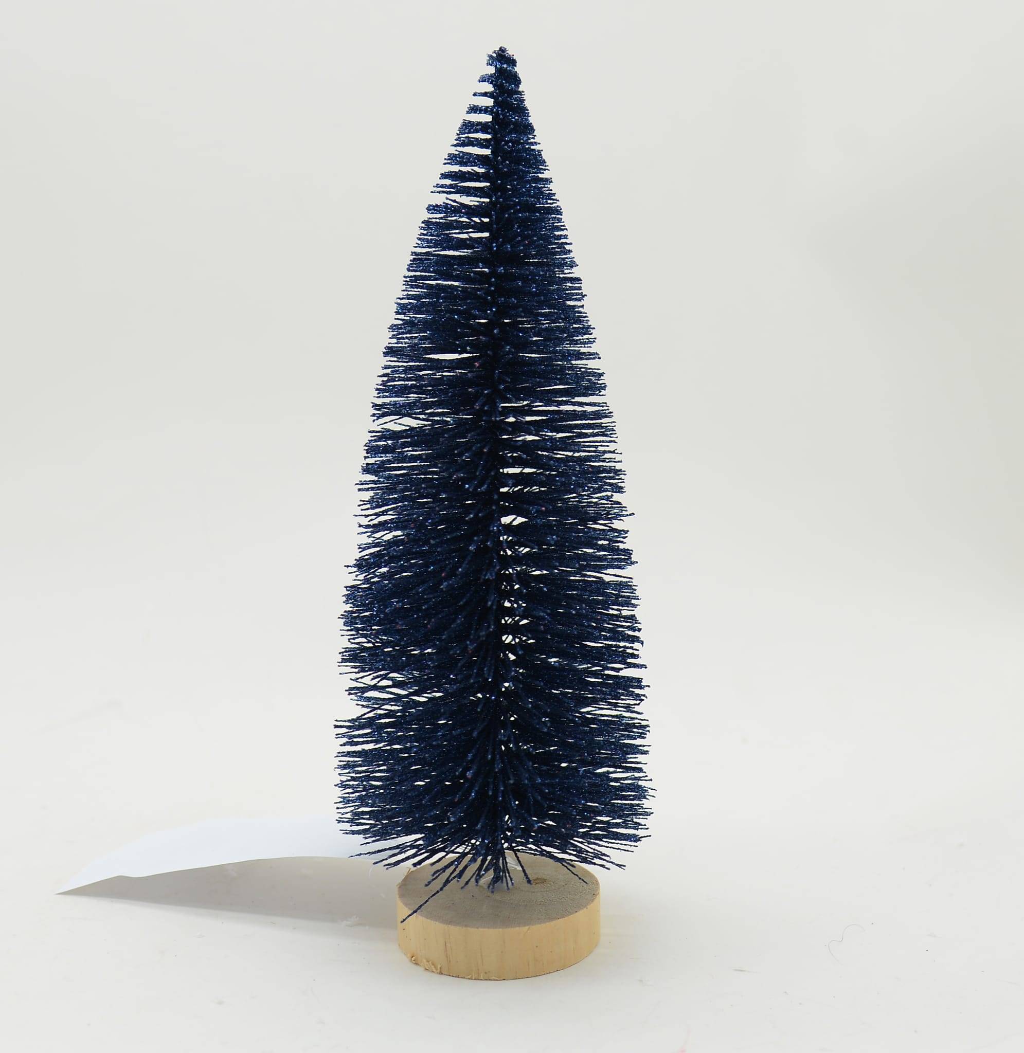 Árbol de Navidad de mesa azul oscuro H.24 cm - ECLOZ - Imagen 1