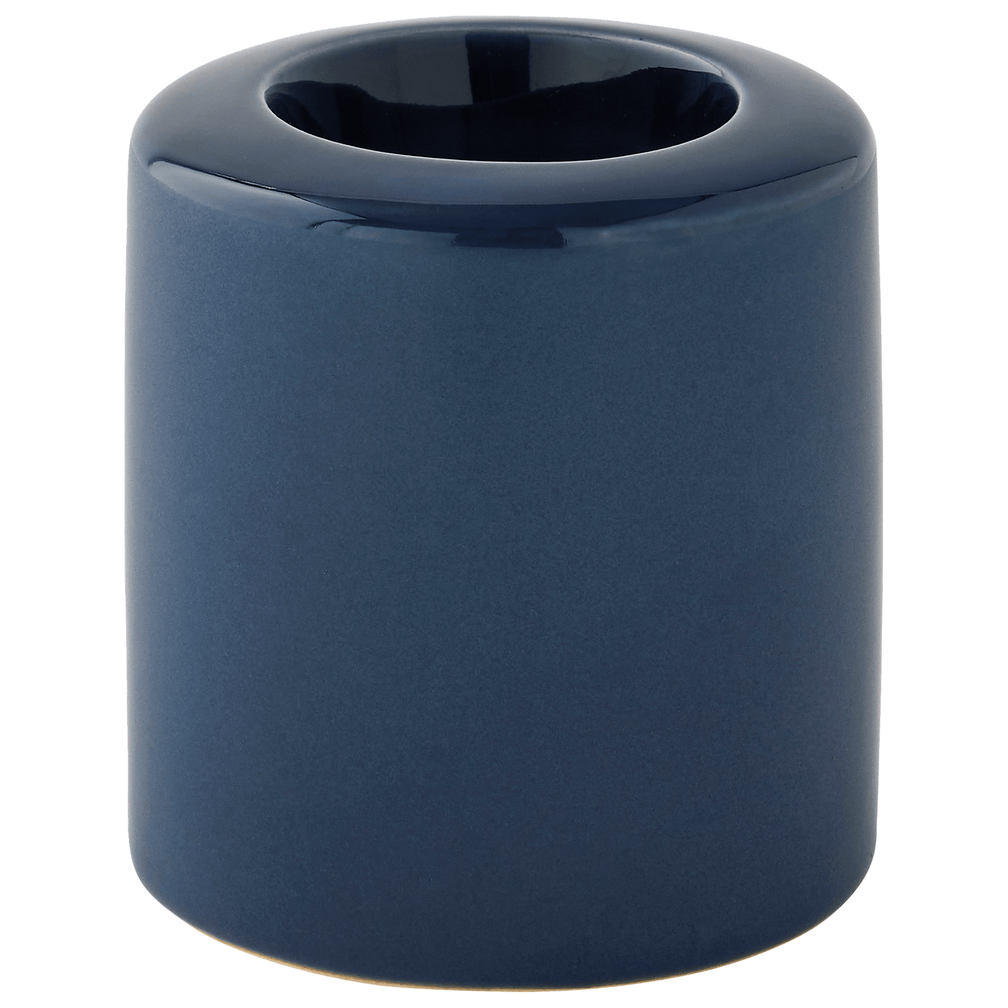 Bougeoir cylindrique bleu H.9 cm - ECLOZ - Imagen 2
