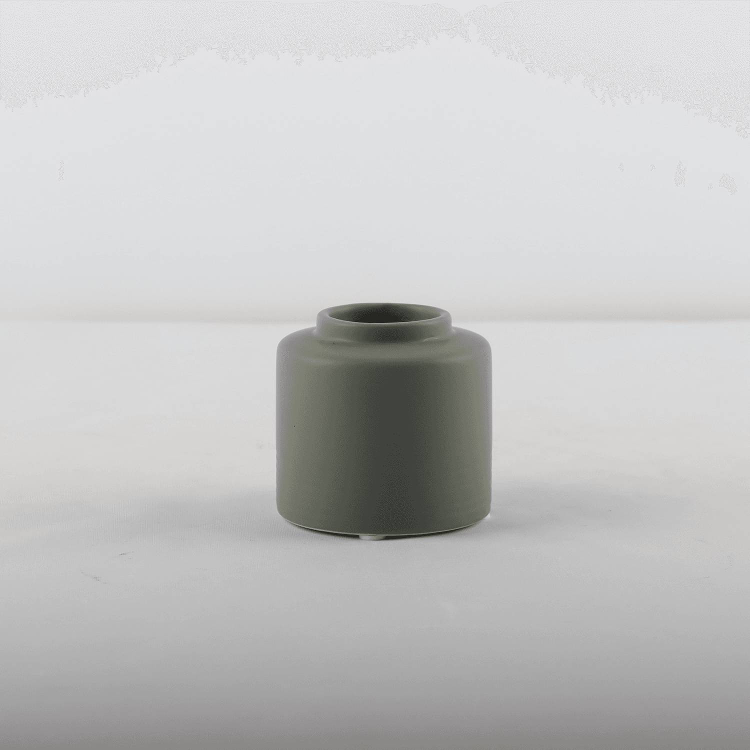 Soliflore vert en céramique H.8 cm - ECLOZ