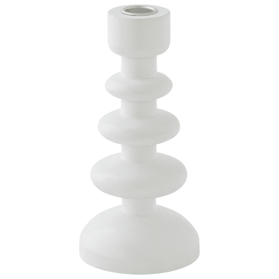 Bougeoir en bois en forme de sapin de Noël blanc - ECLOZ - Image 2