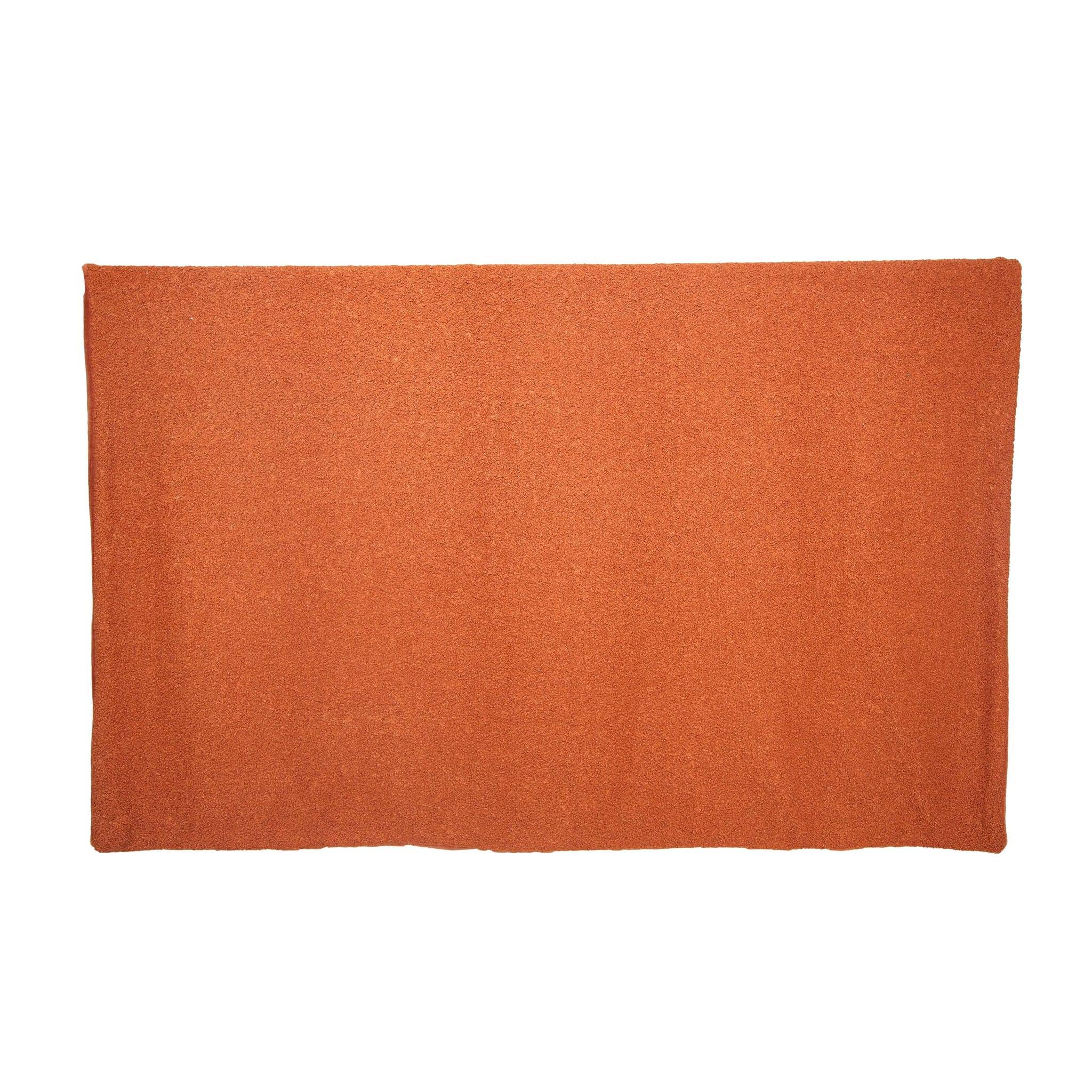 Plaid en peluche orange L.160 x l.130 cm - ECLOZ - Image 1