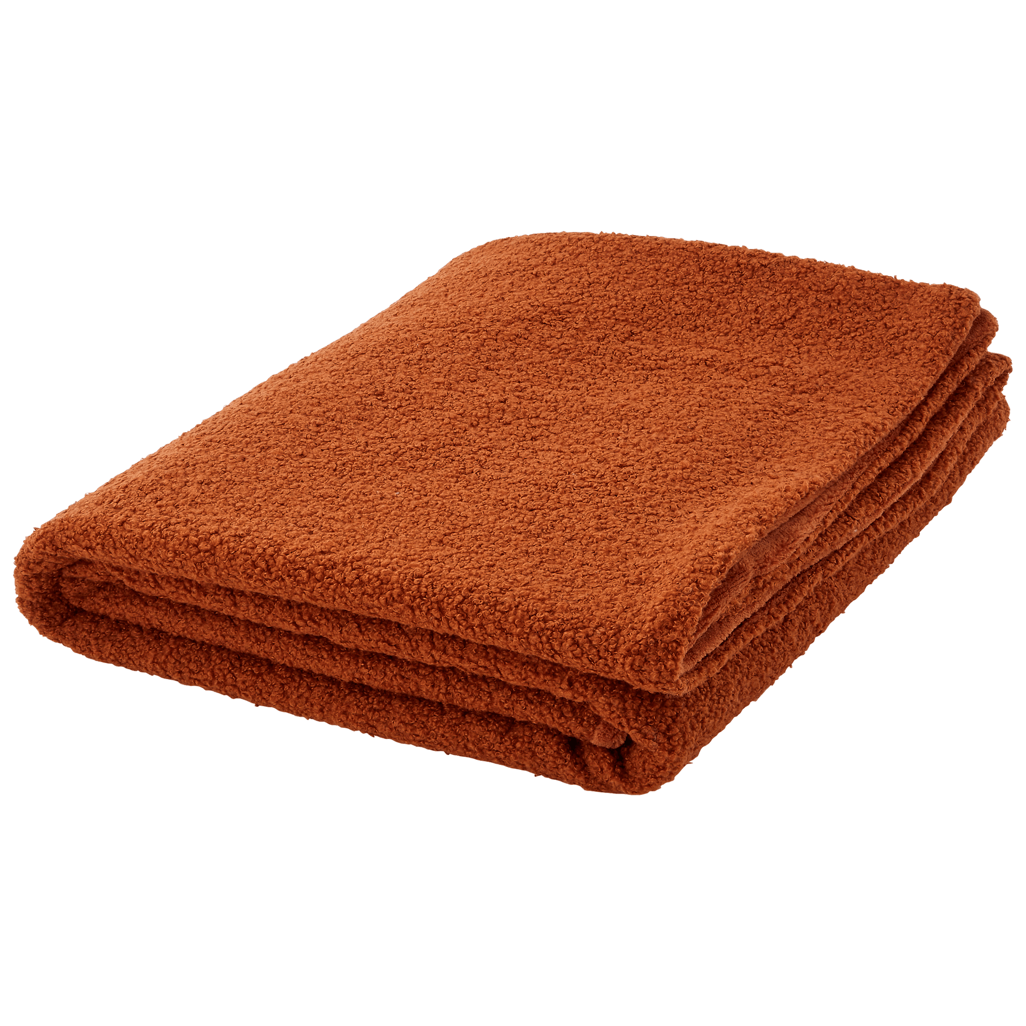Plaid en peluche orange L.160 x l.130 cm - ECLOZ - Image 2